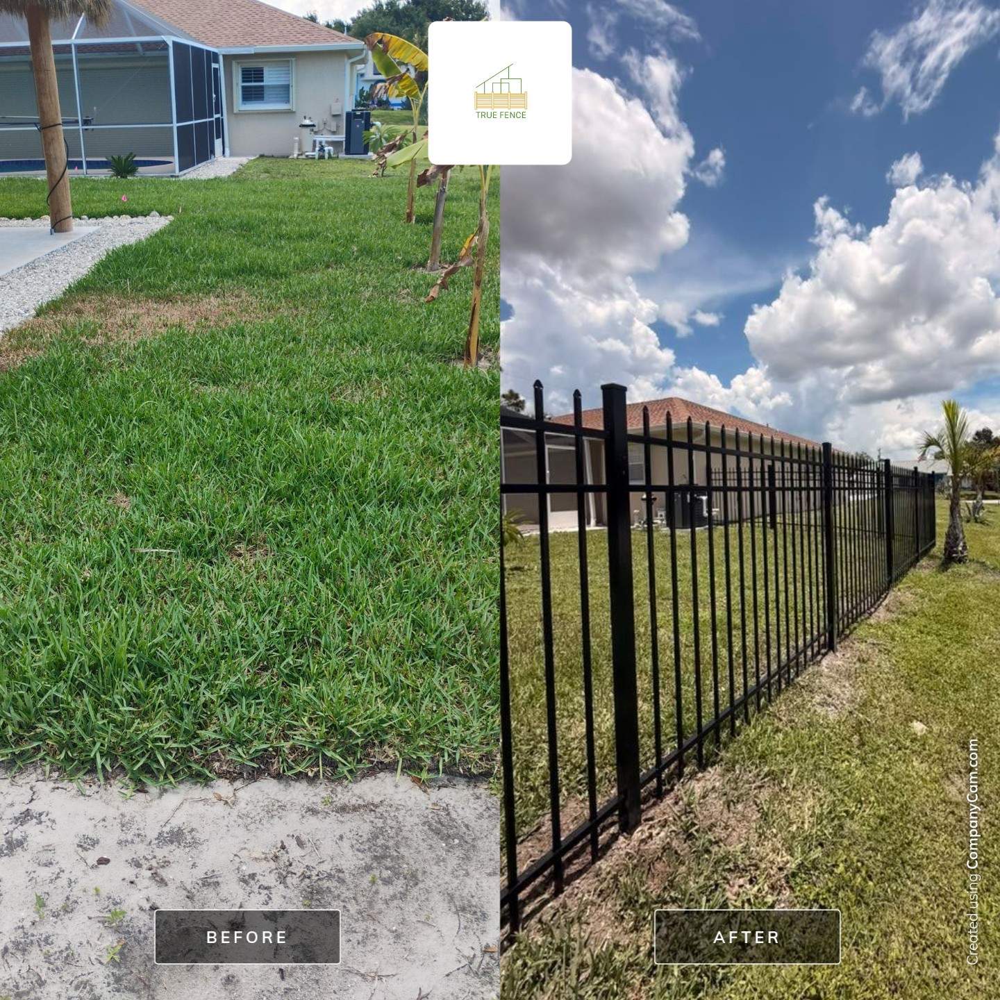 Black Aluminum Spear Top Picket Fence Installation in Englewood by True Fence LLC