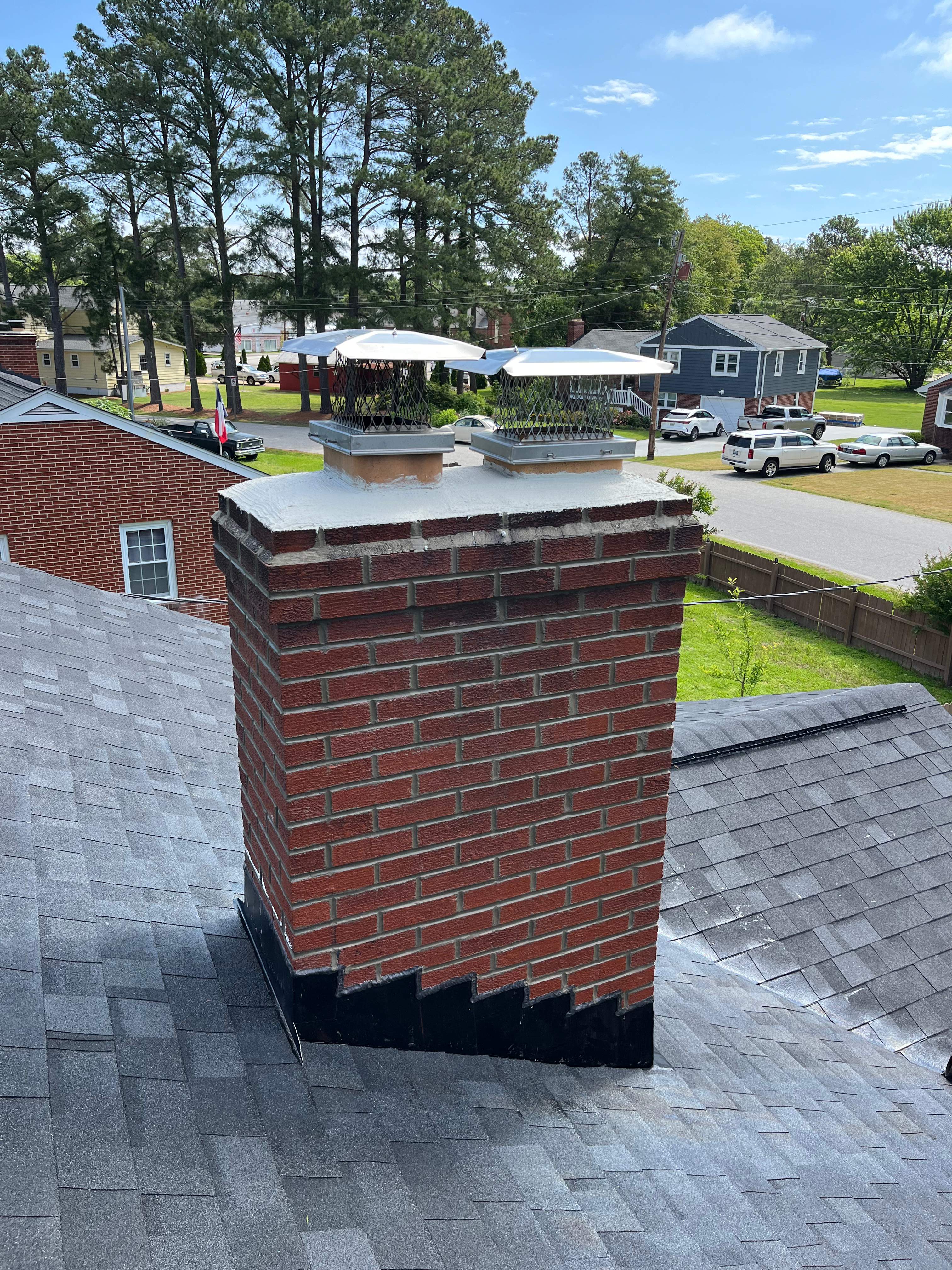 Masonry Repair for Chimney Leak by Premier Chimney and Roofing