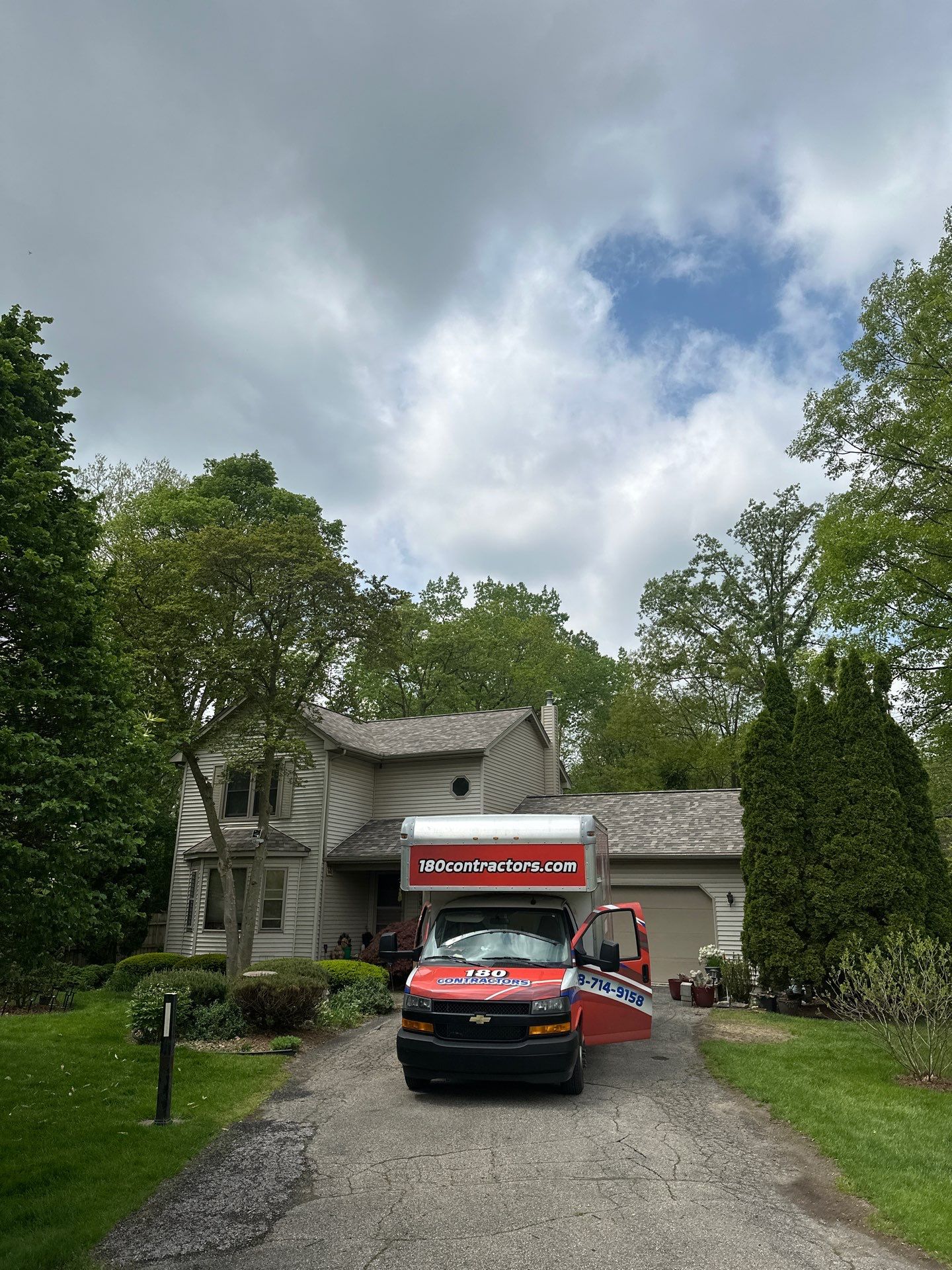 Roof Replacement using Owens Corning Sand Dune by 180 Contractors