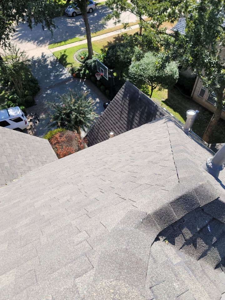 Insurance Claim Roof and Gutters using Owens Corning - Duration- Estate Gray -New Gutters - Exterior paint by Tex-Line Roofing