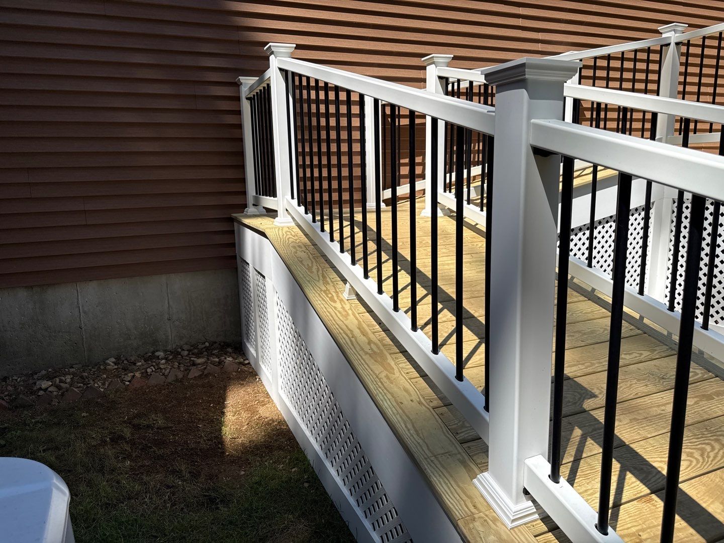 Custom Pressure-Treated Deck and Accessible Ramp Installation in York by Sensible Home Solutions