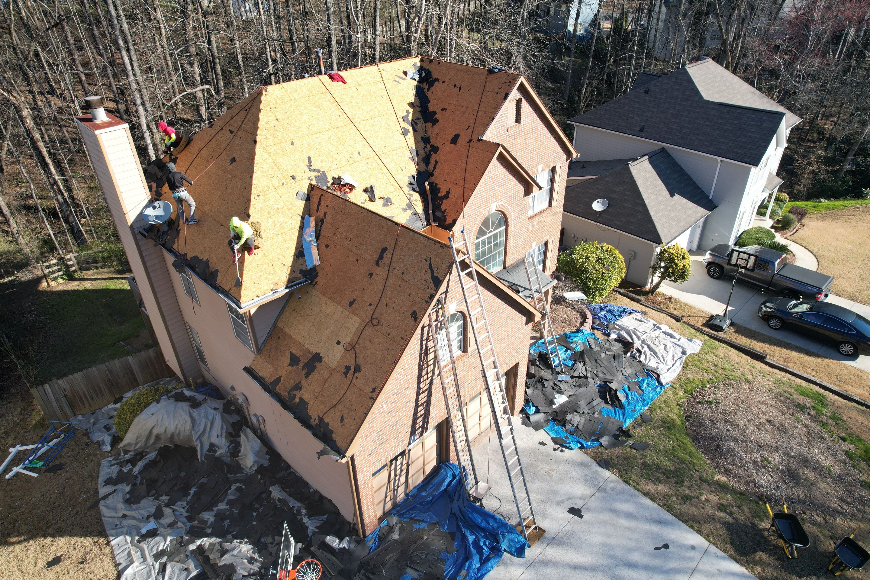 Residential Roofing Installation using Owens Corning by Inspector Roofing and Restoration