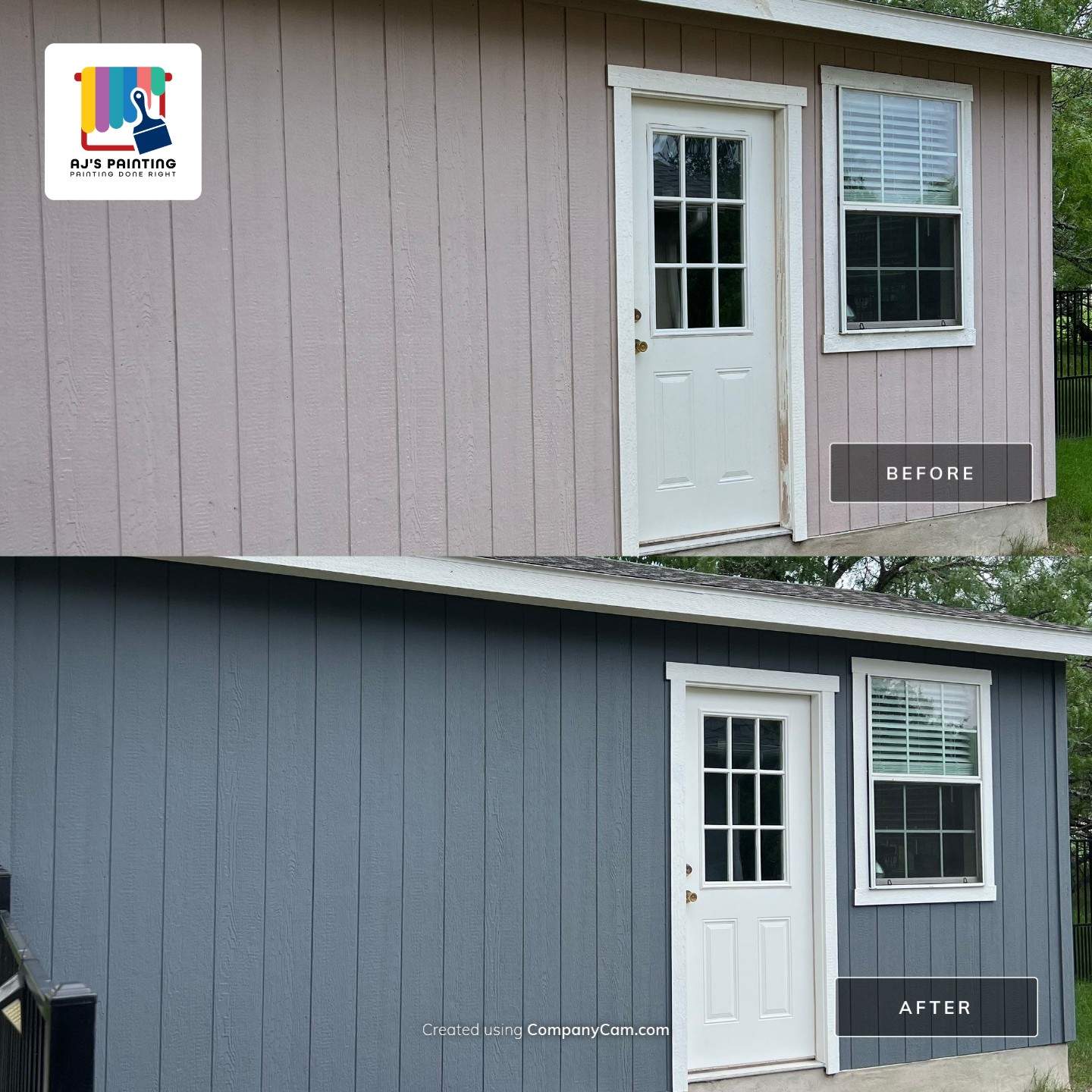 Exterior repaint in Bastrop by AJ’s Painting