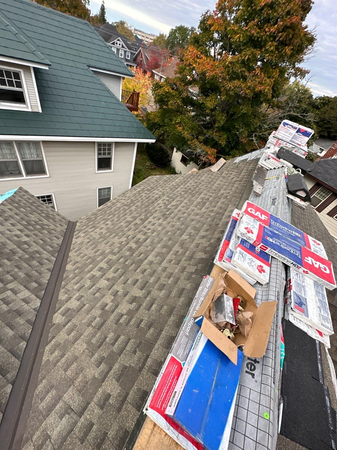 Residential Roofing Installation using Asphalt GAF HDZ by Artisan Roofing & Home Improvements Inc.