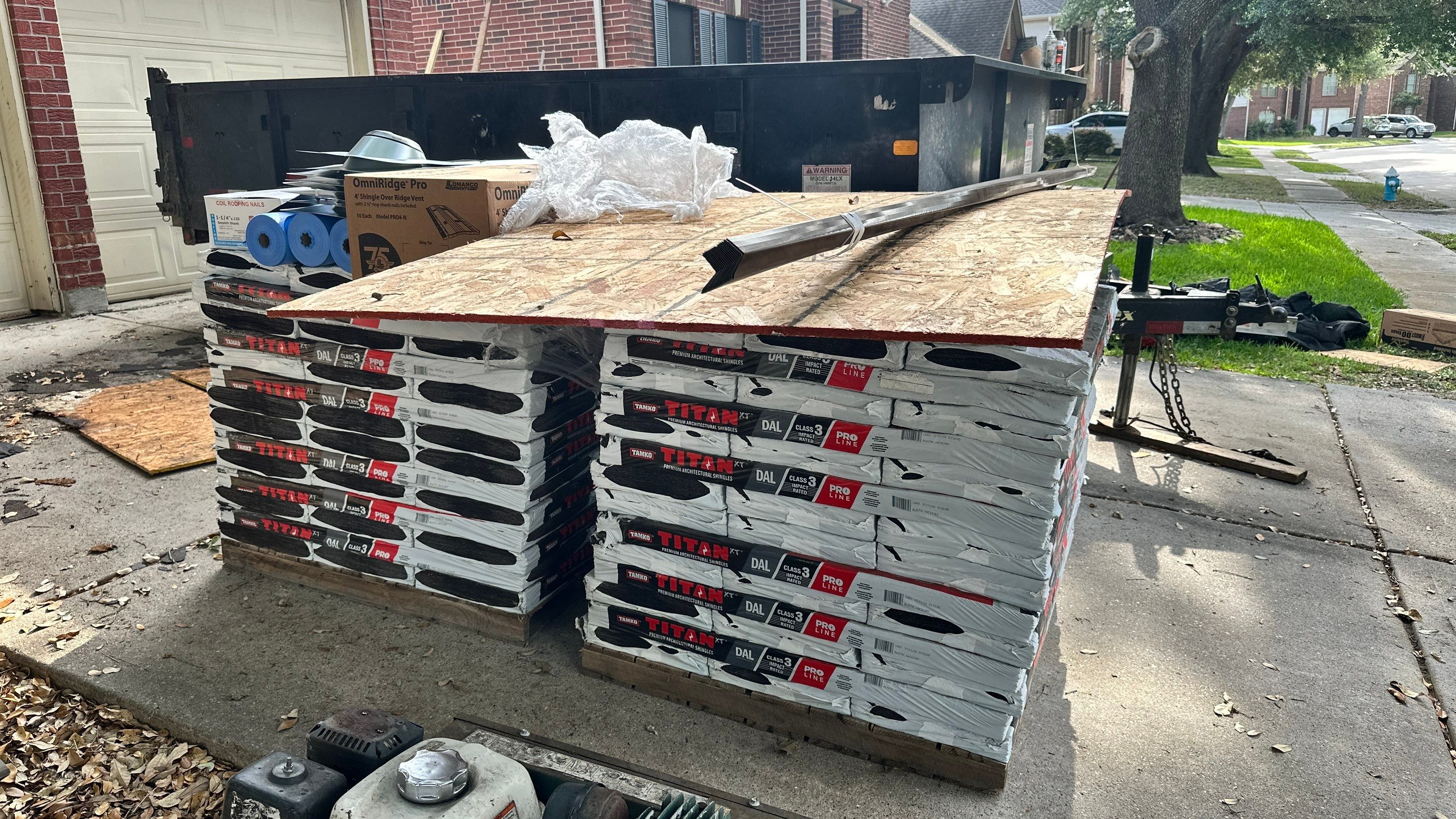 Autumn Brown Shingle Roof Replacement — Houston, TX by PL Roofing & SB Roofing, LLC.
