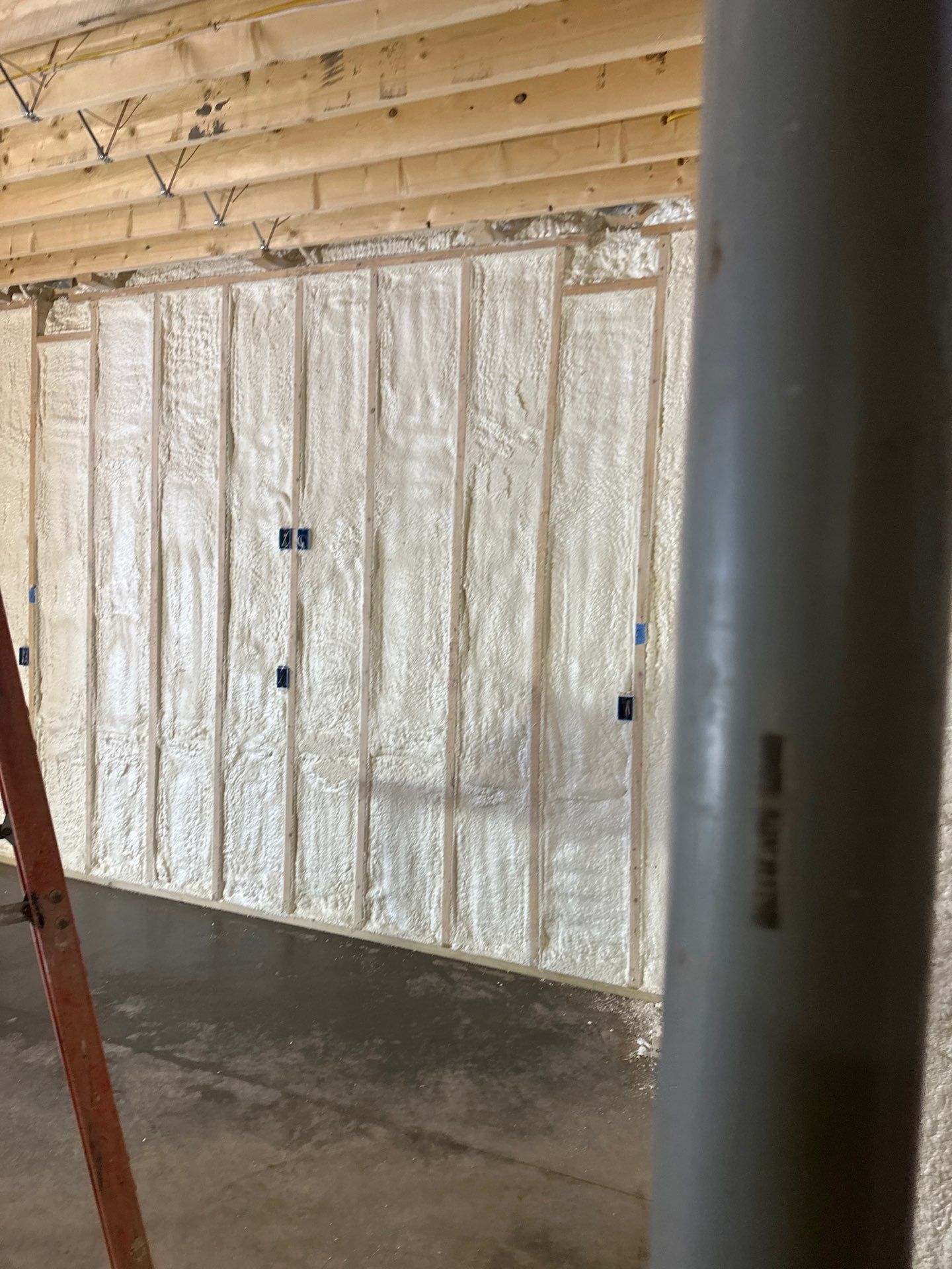 Basement Exterior Walls using Closed Cell Spray Foam by NYS Foam & Energy