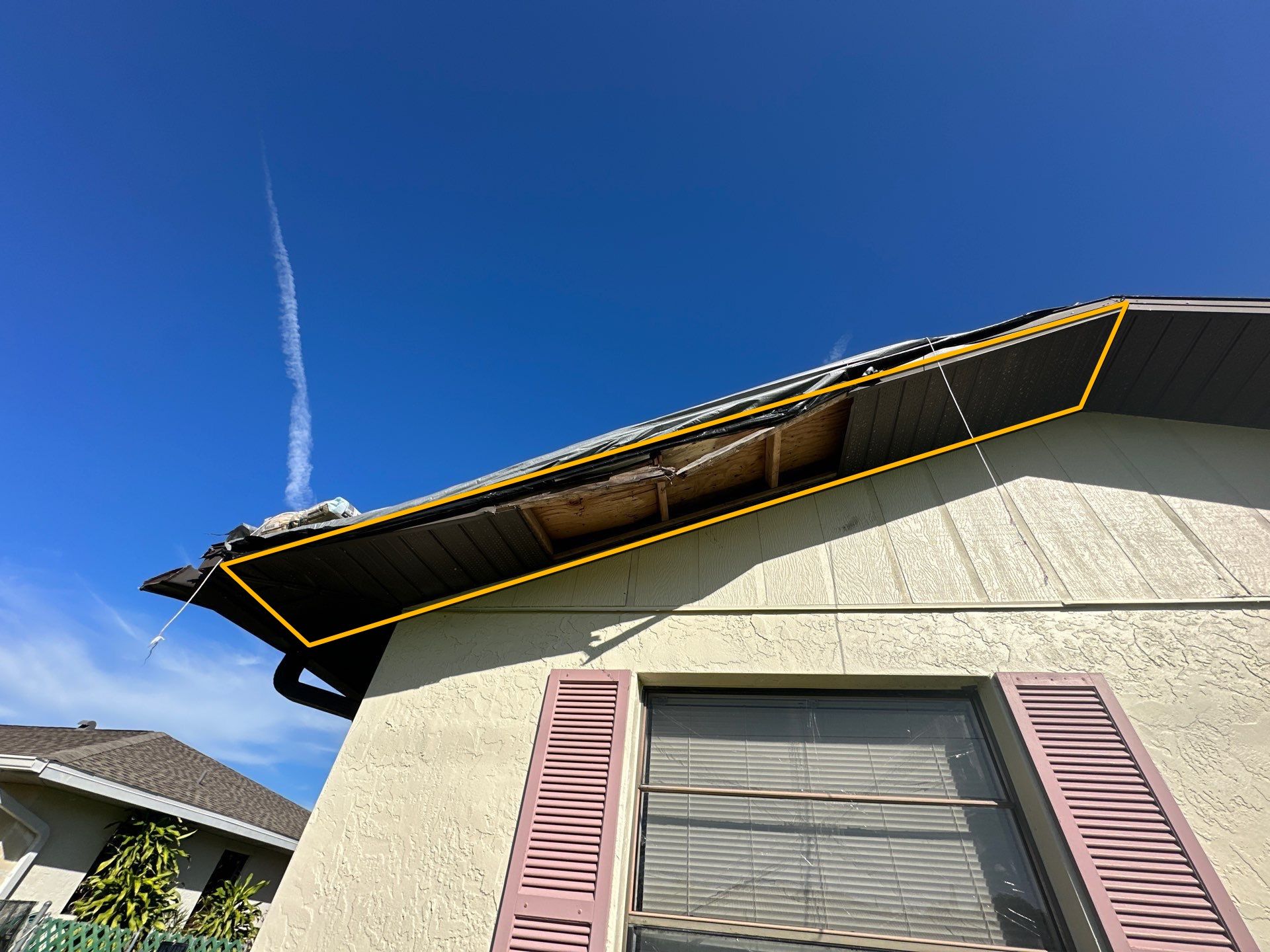 6-inch Aluminum Bronze Seamless Project with Downspouts, Splash Guards. Soffit&Fascia in Cape Coral FL by Gutter Professors