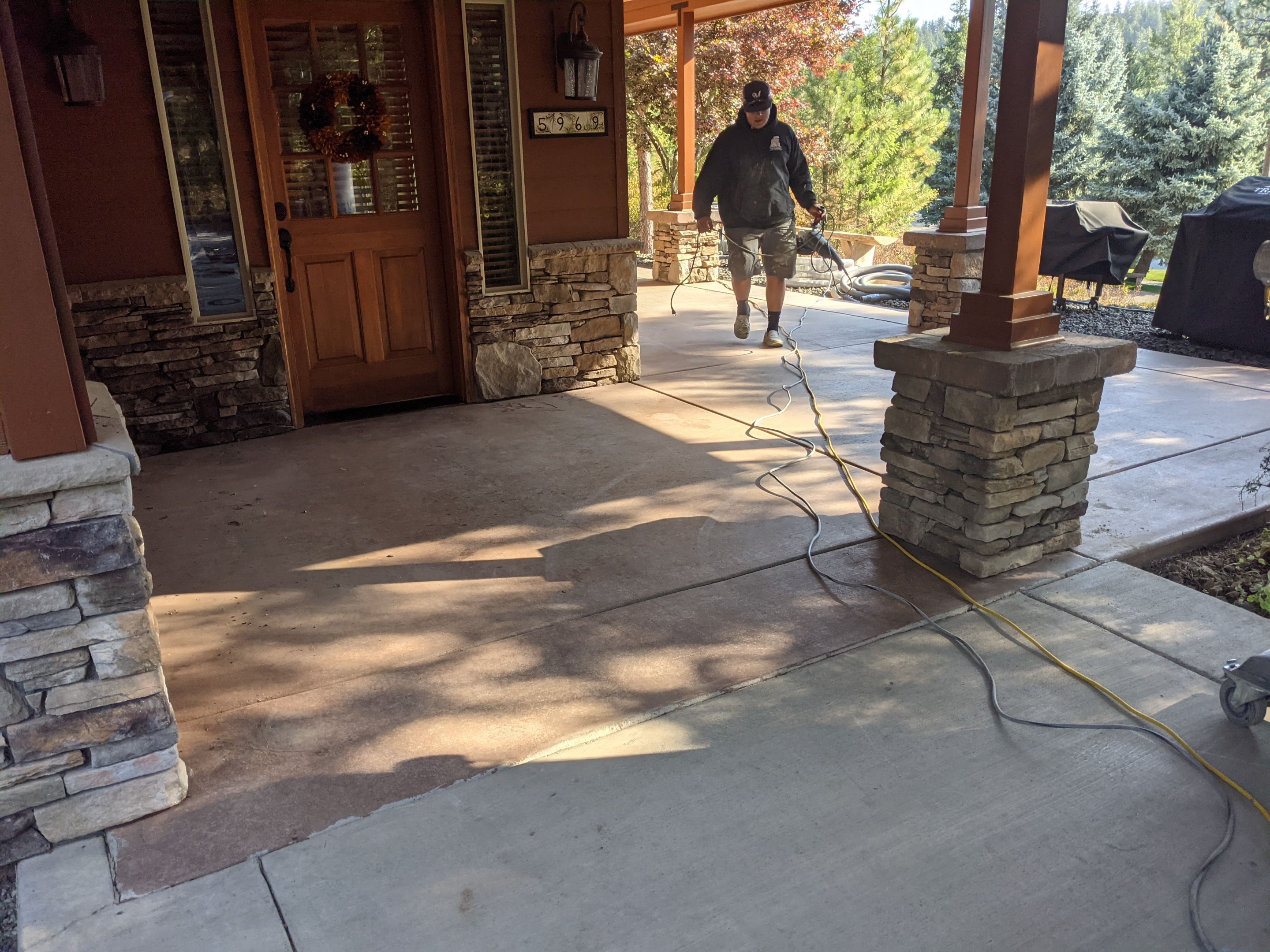 Patio Installation using Echo 1/4" Chip by Croc Coatings, LLC