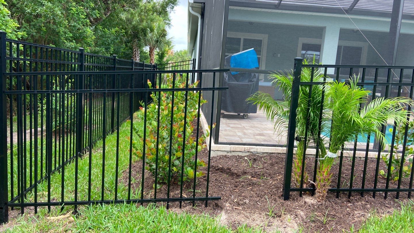 Sarasota, FL Aluminum Fence Installation using Black 3 Rail Aluminum Fence by Asap fence and gates, LLC