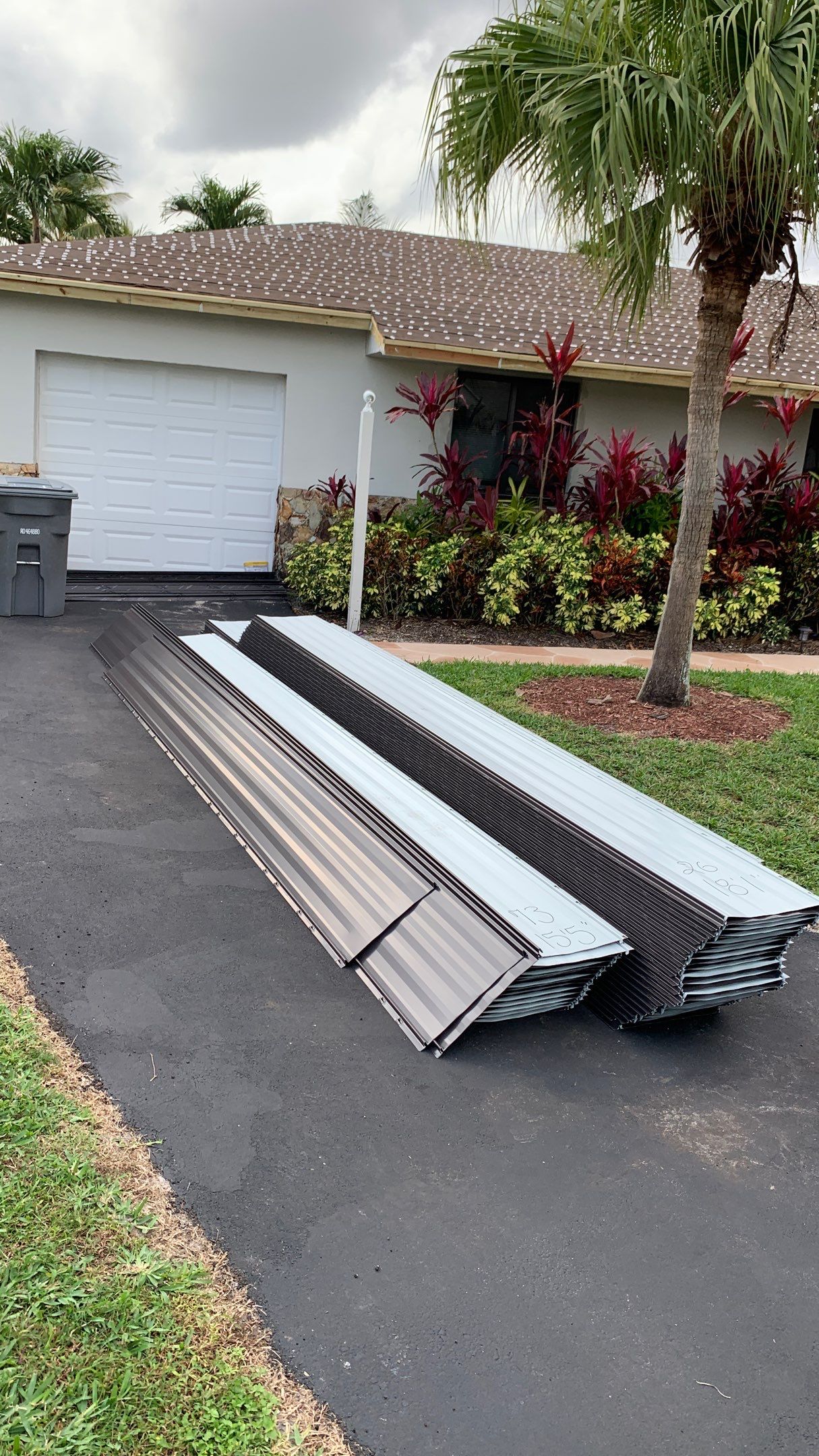 Residential Roofing Installation using 1" Nail strip metal roof by BLUES BROTHERS ROOFING