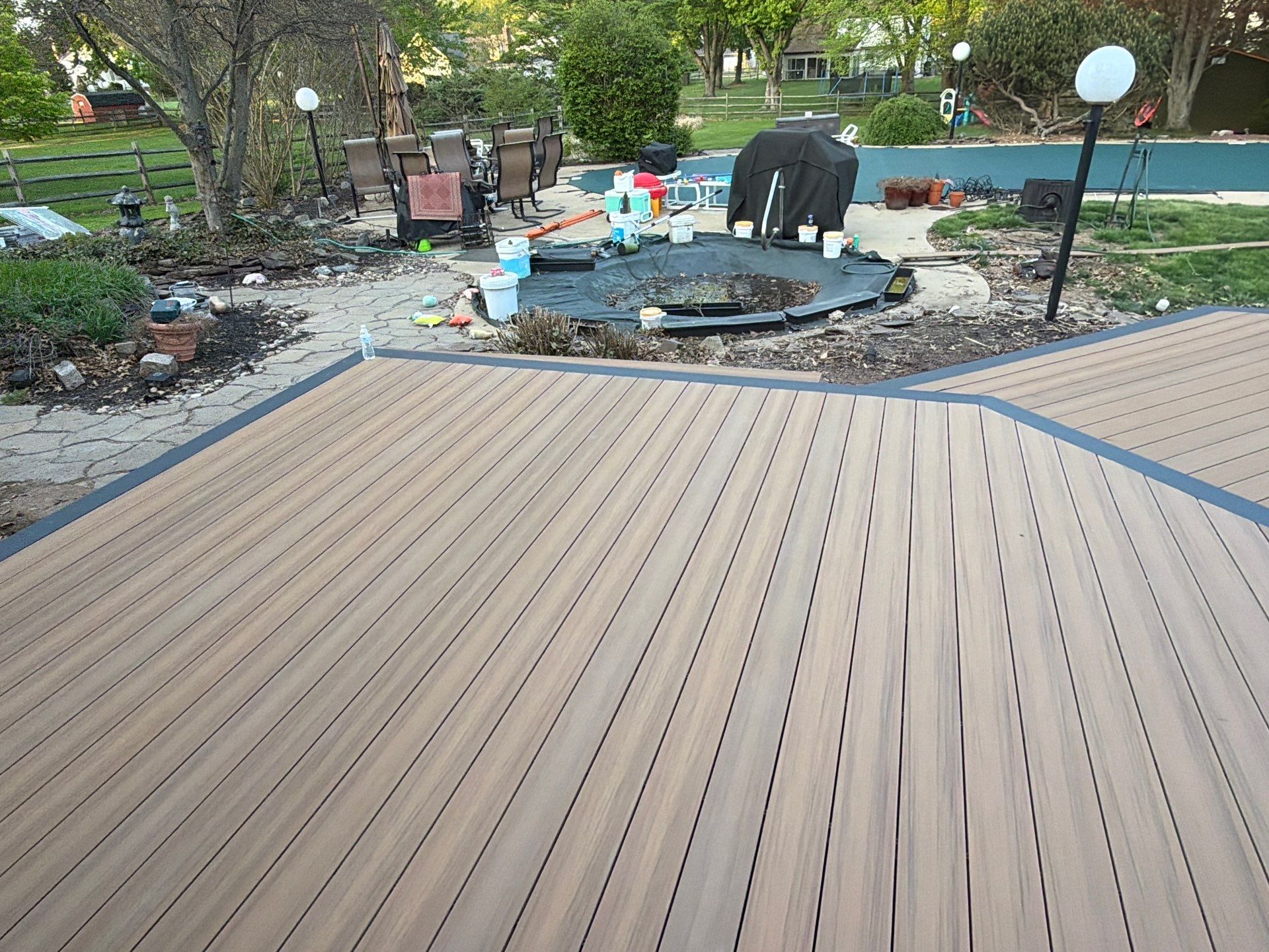 Deck Resurface In Richboro PA With Pergola by deck guardian