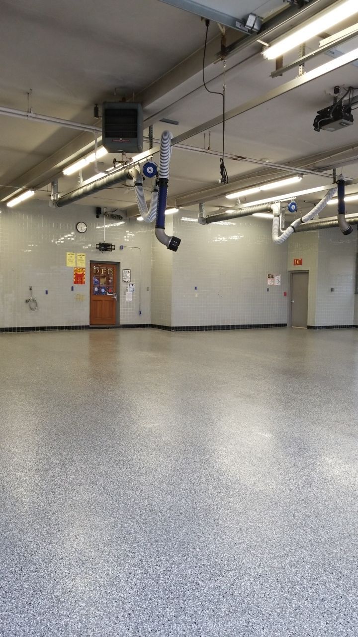 Dover Firehouse with their new Smoke Floor! by Spectrum Painting, LLC
