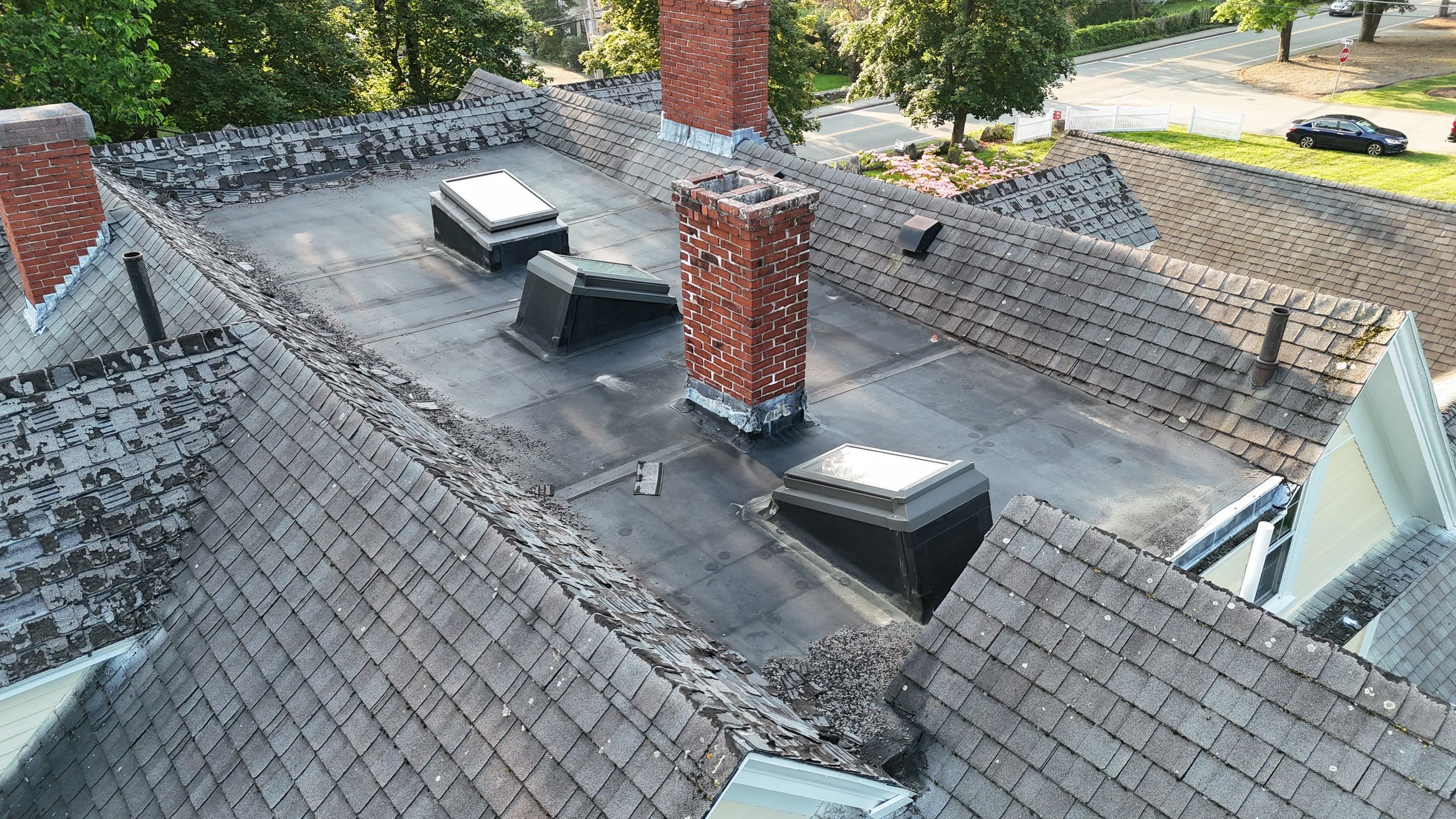 Full Roof Replacement & EPDM Restoration – North Andover, MA by Mighty Dog Roofing of Greater Middlesex County