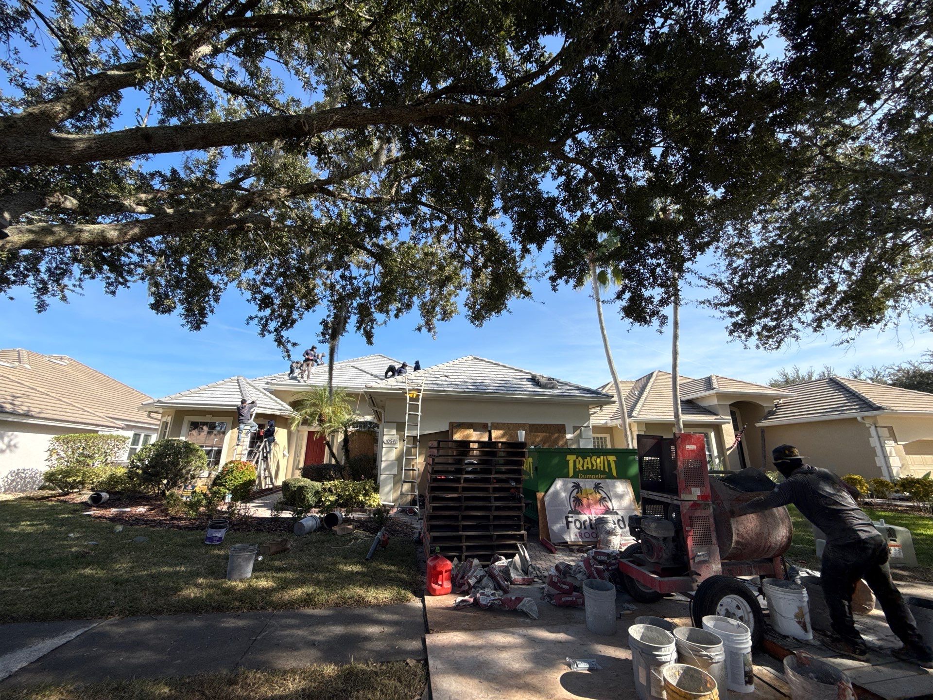 Complete Tile Roof Replacement and Structural Decking Repair in Orlando by Fortified Roofing Solutions Corp.