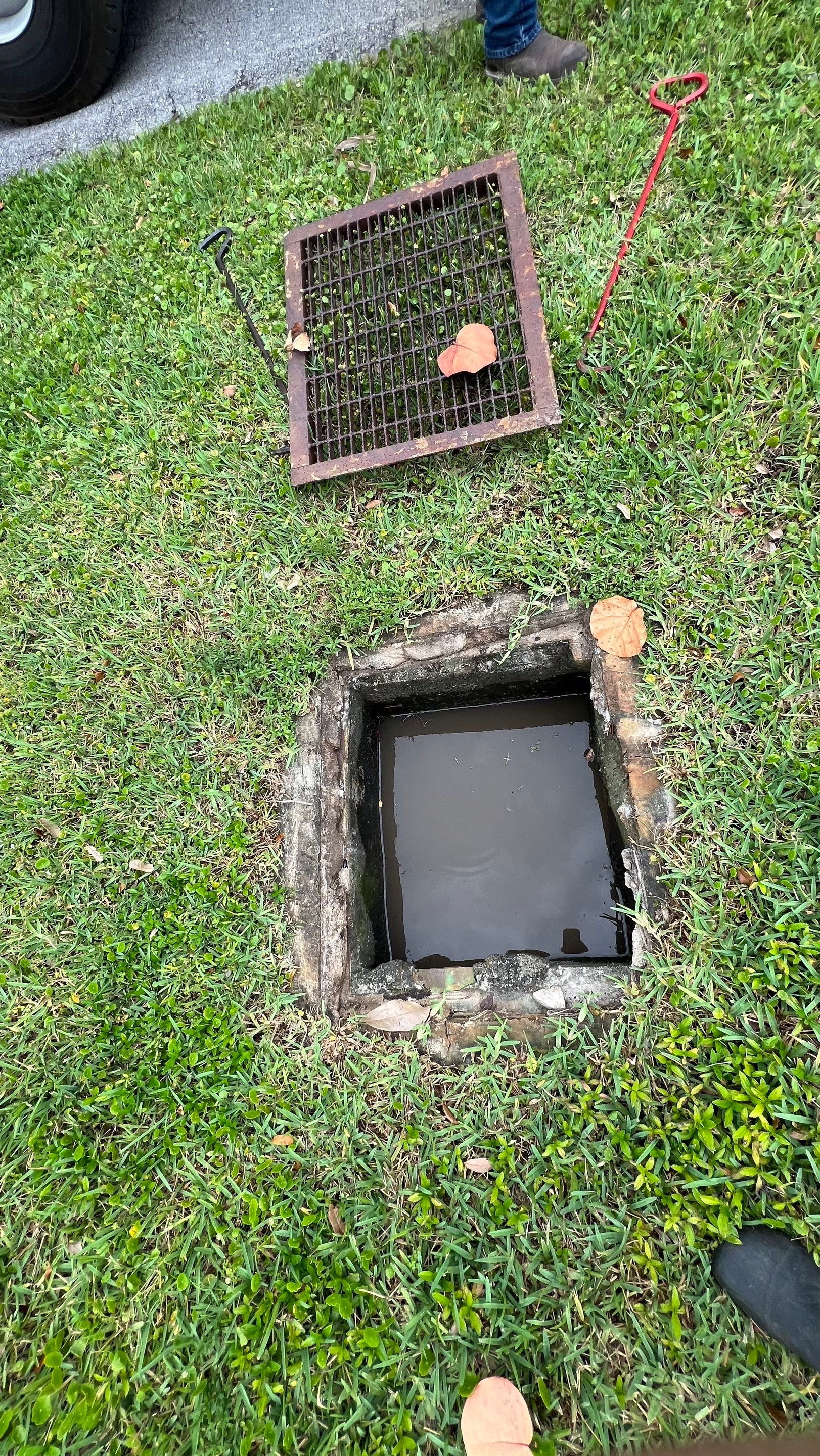 Naples Private Airport Community Catch Basin Cleaning by APS Power & Water