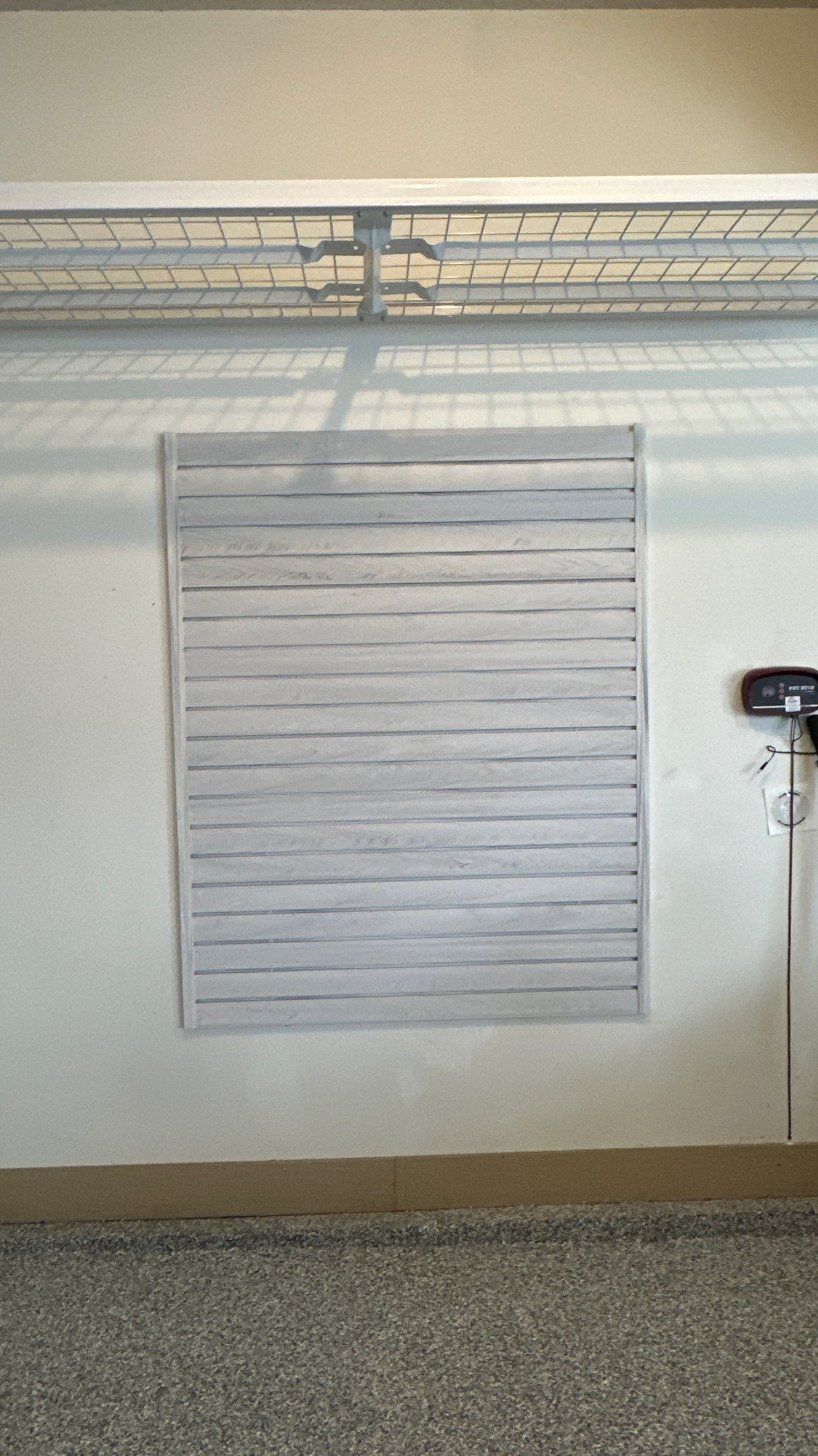 Carly U chose platinum powder coating for her cabinets by Banner Garage