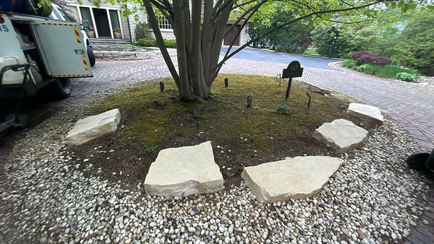 Winnetka, IL bluestone patio cleaning by Northern Power Washing LLC.