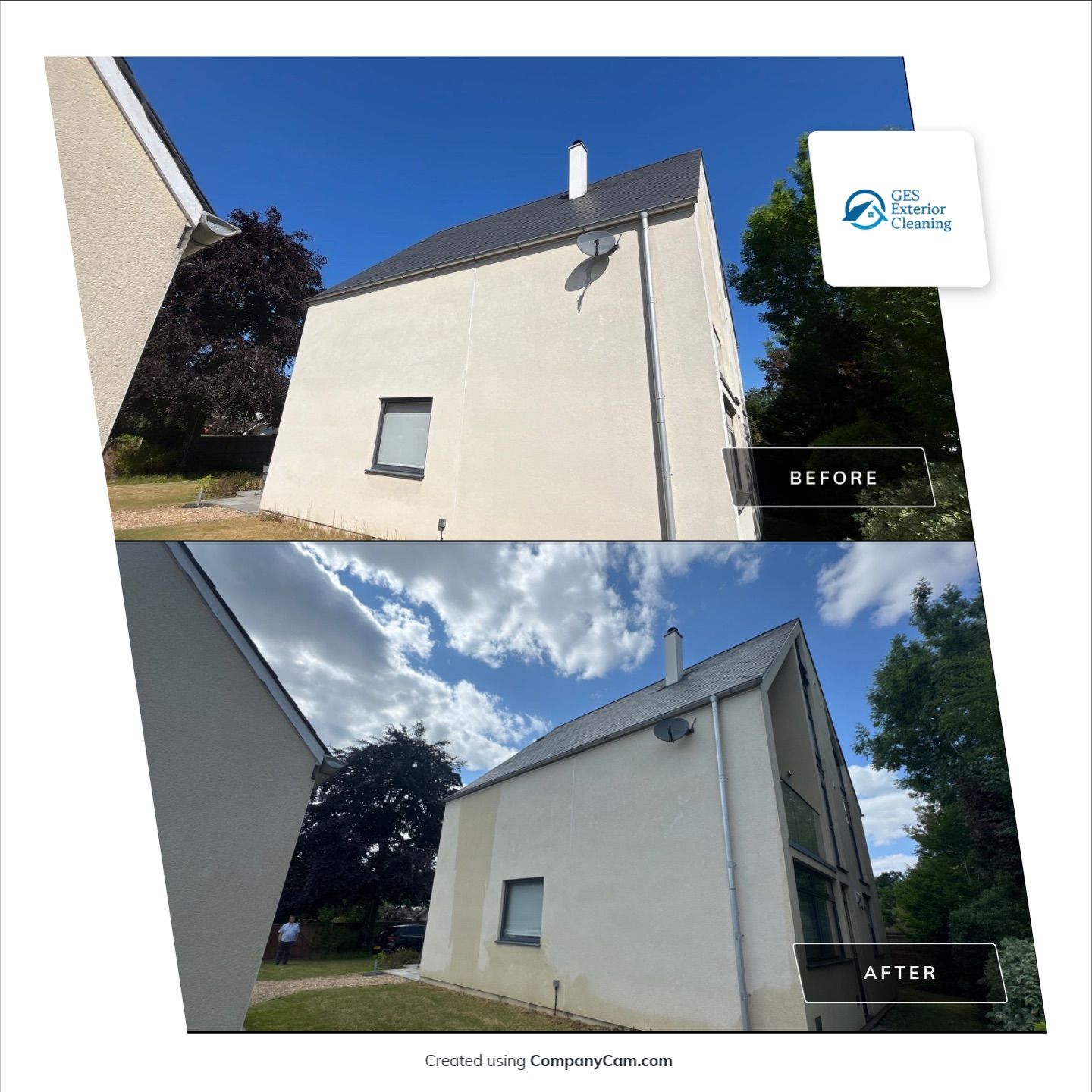 Render And Slate Roof Clean by Ges Exterior Cleaning ltd