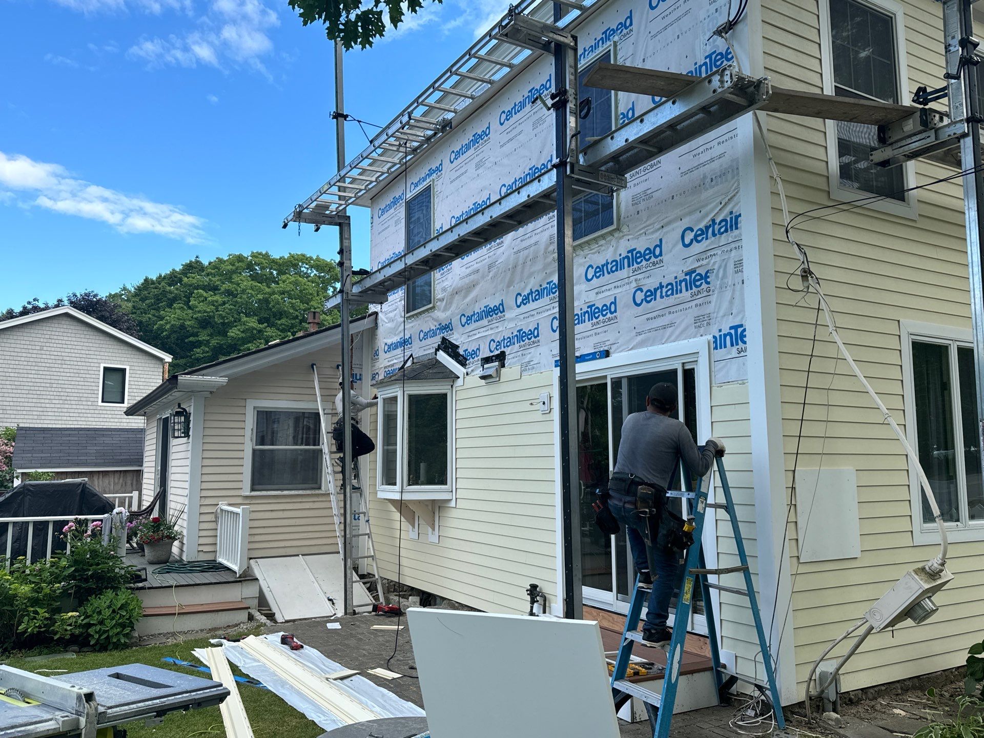 Everlast Siding, and New Asphalt Roofing in New Castle, NH by Tall pine roofing