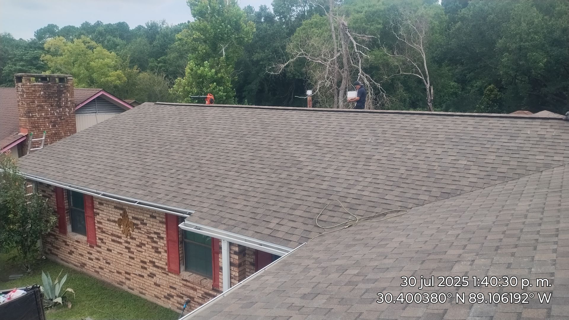 Extensive roof repair by Husband Roofing & Contracting