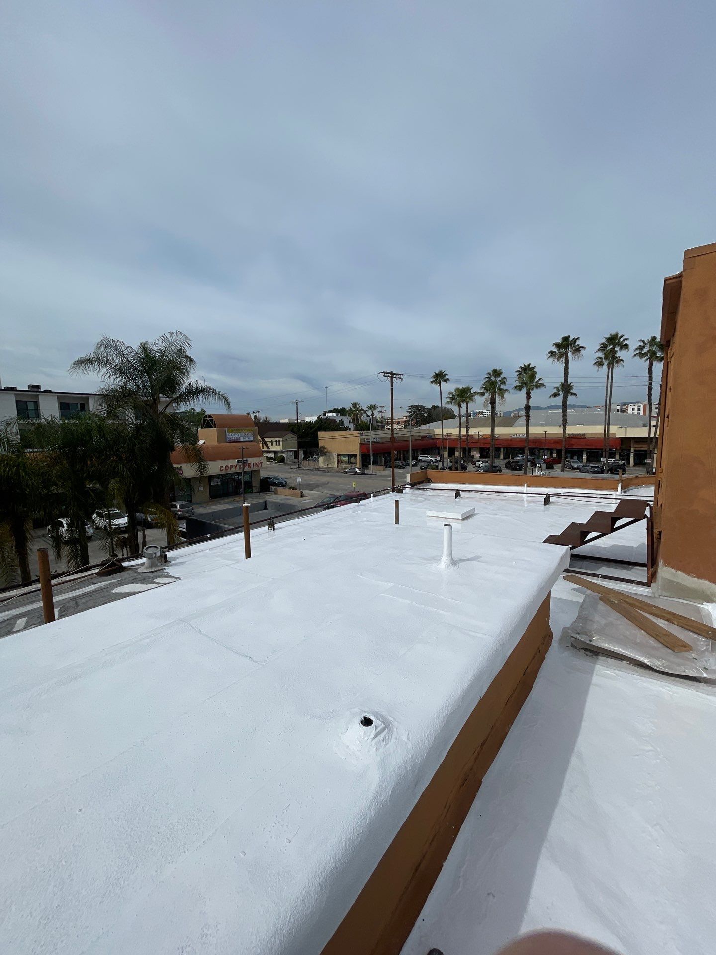 Silicone Coating Project in North Hollywood by Hull Brothers Roofing