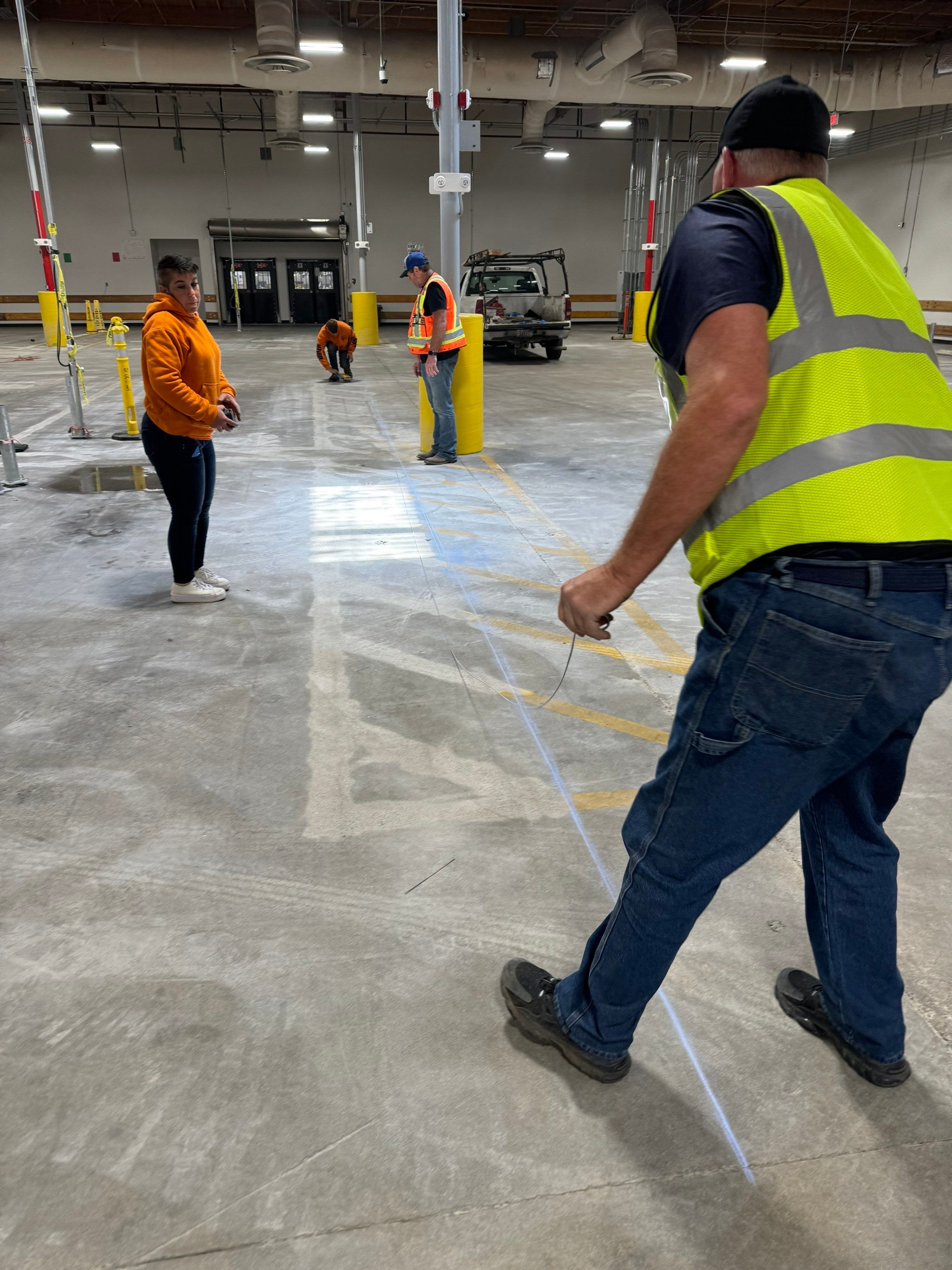 USPS Asphalt Patch Repair, Indoor Parking Lot Sandblast, Outdoor Parking Lot Sealcoating & Indoor/Outdoor Parking Lot Striping  by Jireh Asphalt & Concrete Inc 