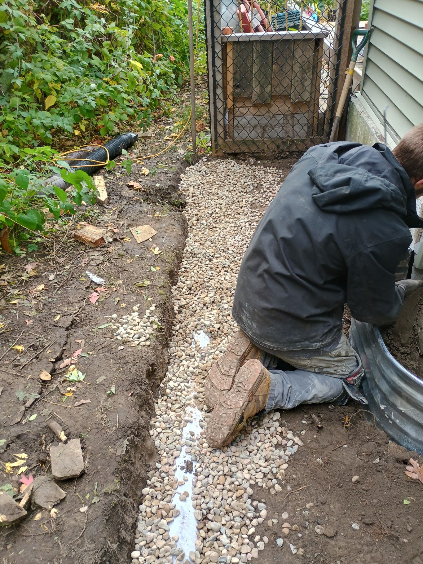 A French Drain for Maya by Waterproofing Northeast