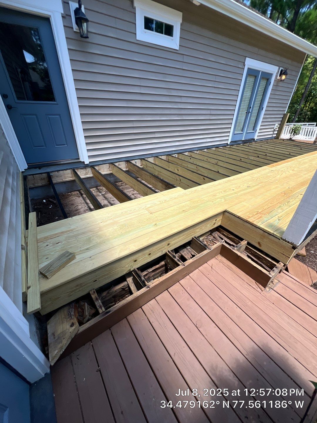 Custom Back Porch in Hampstead, NC by RGR Construction and Roofing, LLC