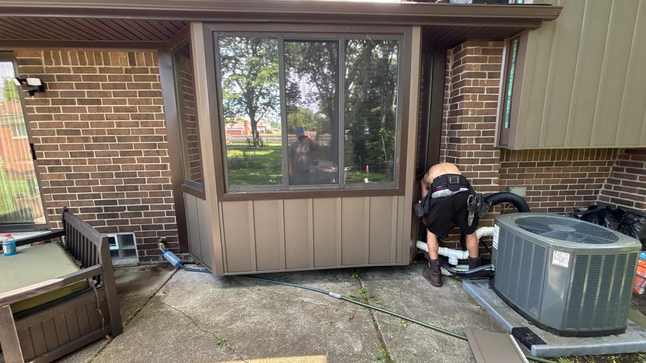 Siding Installation using Ascend 7" Composite Flagship Brown by 180 Contractors