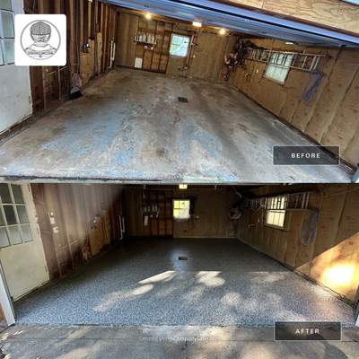 Gorgeous Garage Floor Coating in Wombat