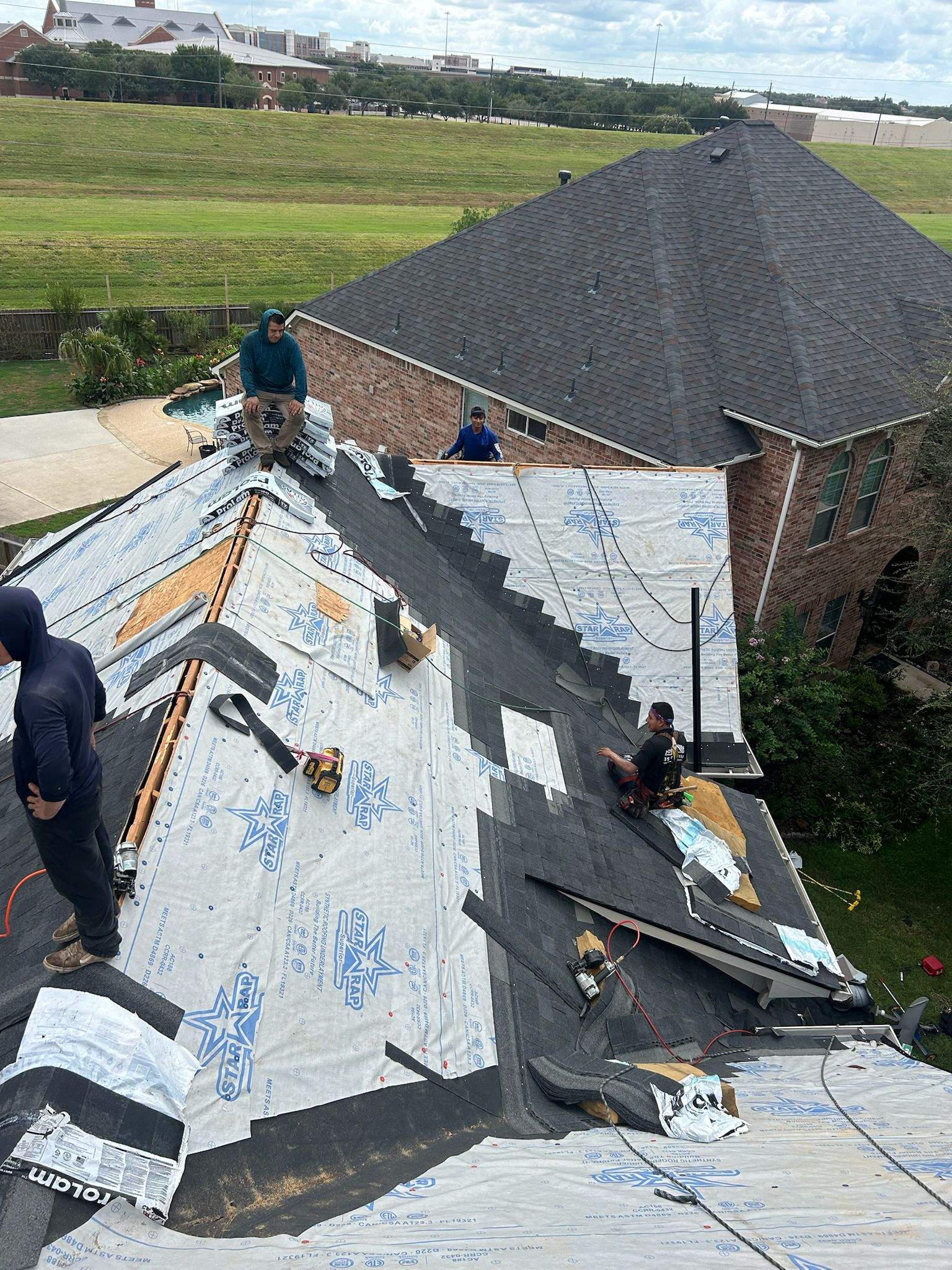 Project in Sugar Land by Motion Roofing