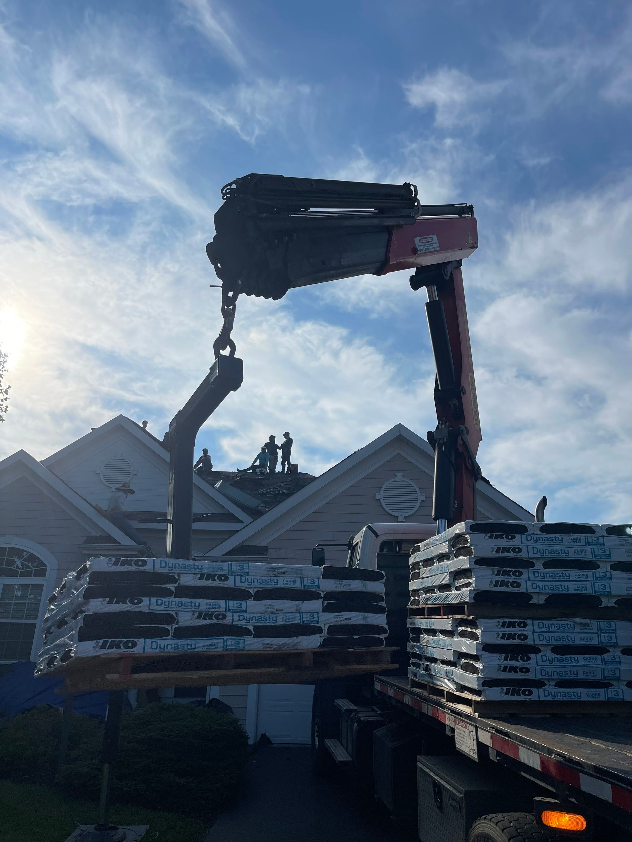 Residential Roofing Installation using IKO dimensional shingles by SOS Home Ohio 