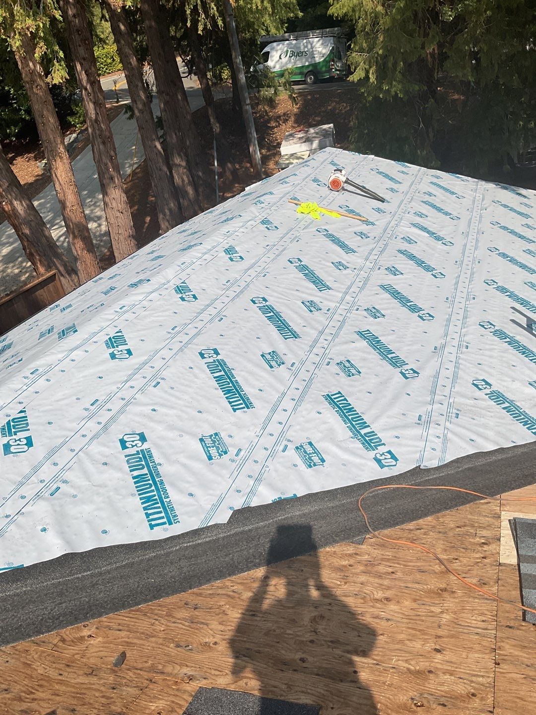 Residential Roofing Installation using Owens Corning Roofing Shingles by Byers Enterprises 