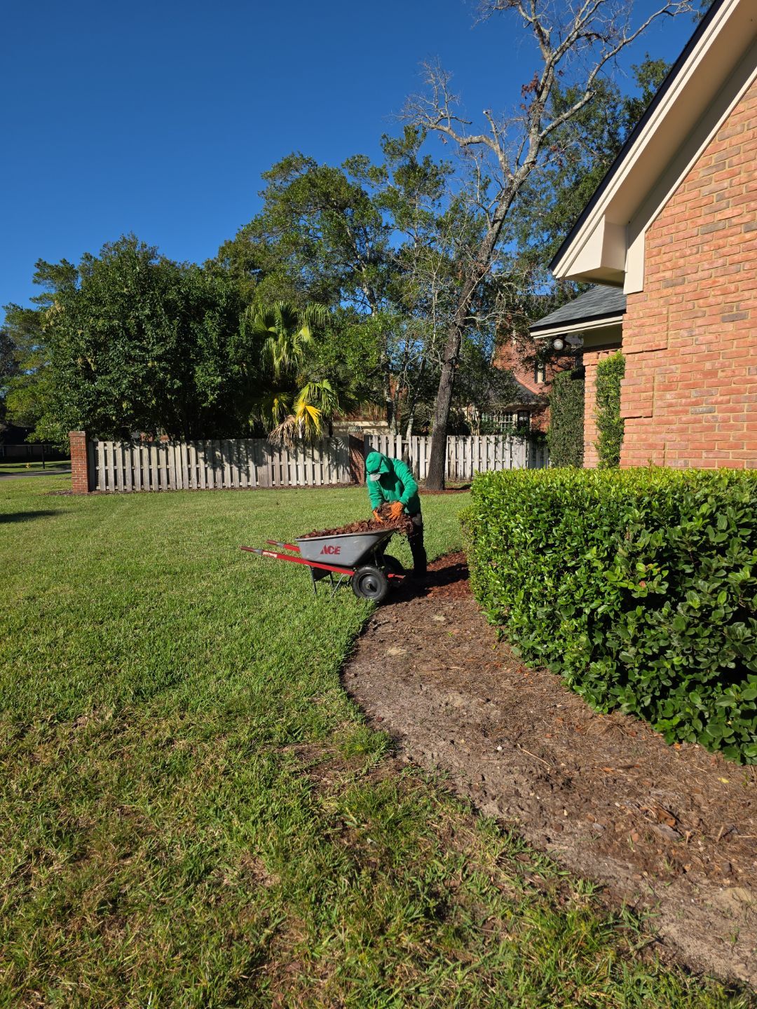 Deerwood Resident | Pine Bark Installation by ProGreen Services