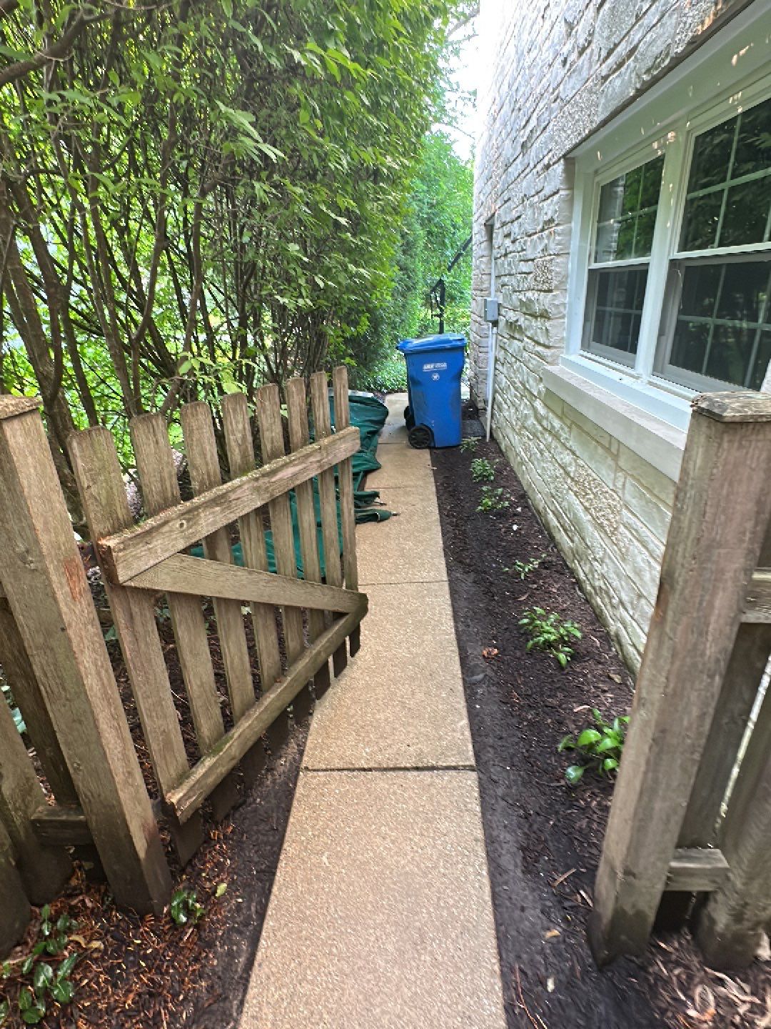 natural stone cleaning using Algaecide, soft wash soap by Northern Power Washing LLC.