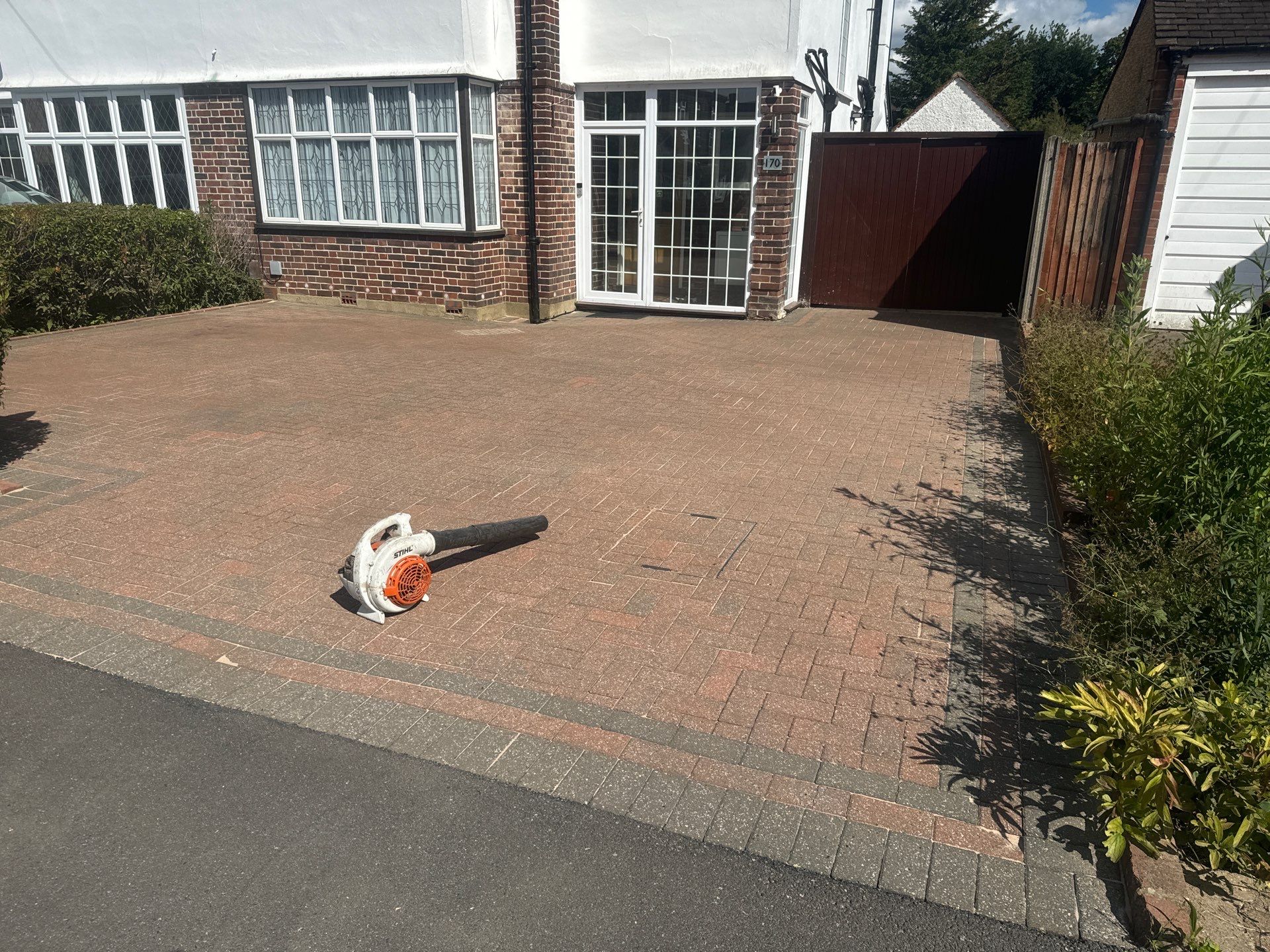 Driveway And Patio Clean using Honda 21lt High Pressure Machine by Ges Exterior Cleaning ltd
