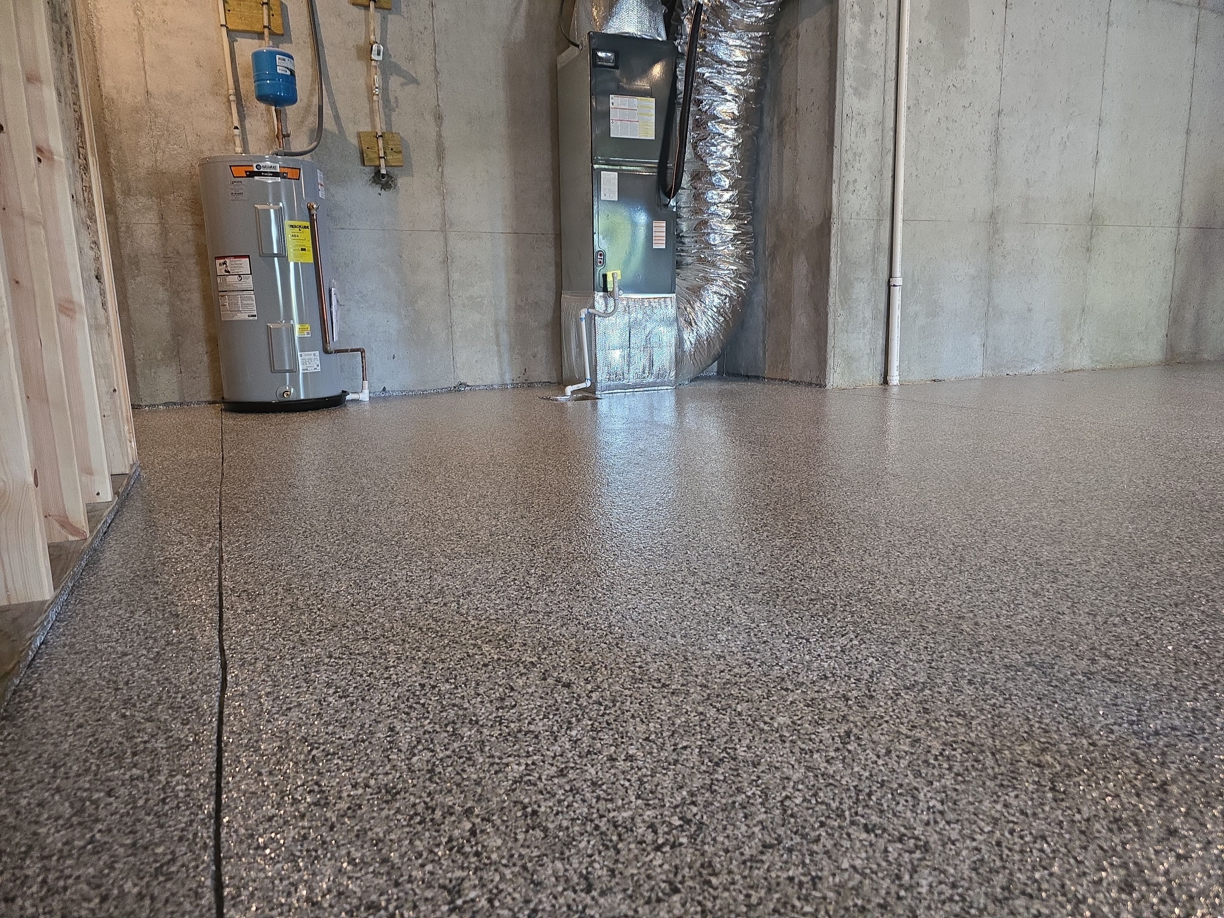 Epic Metallic + Garage and Basement Flake by Elite Floor Solutions
