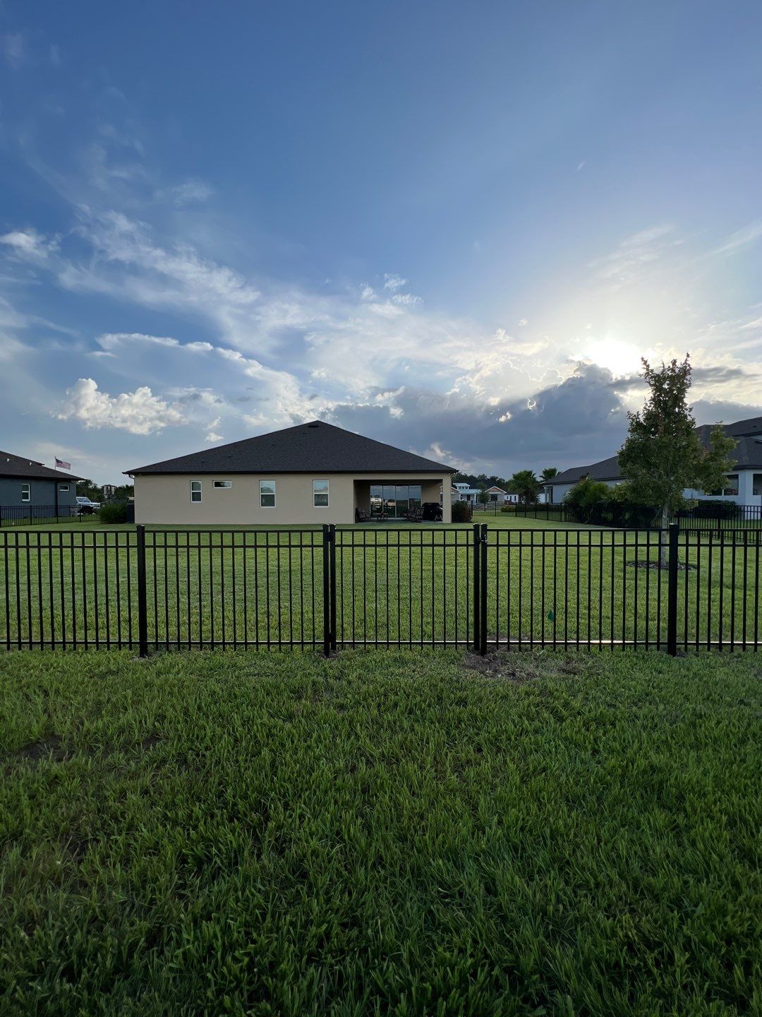Parrish, FL  Black 3 Rail Aluminum Fence Installation by Asap fence and gates, LLC