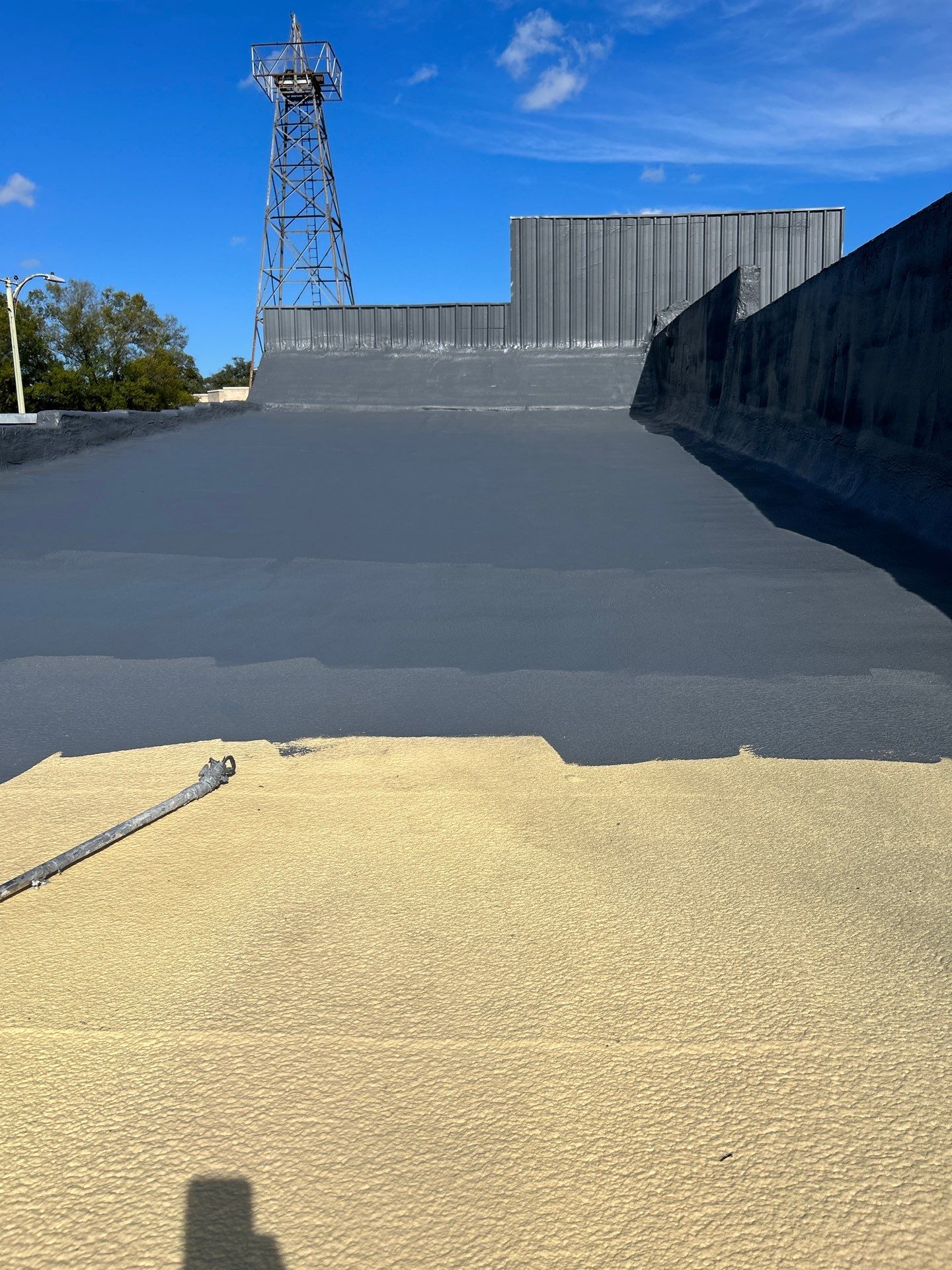 Downtown Gladewater Commercial Foam Roof Restoration – SPF + High-Tensile Acrylic by All Star Roofing LLC