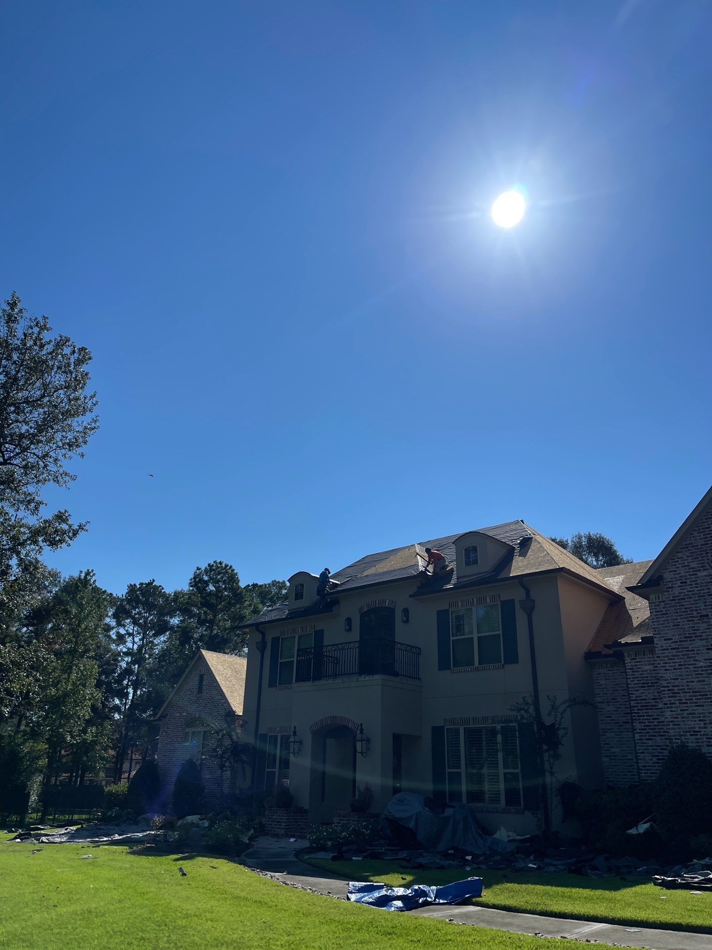 Residential Roofing Installation using Owen's Corning Duration (Lifetime) Shingles by Roof Repair Company