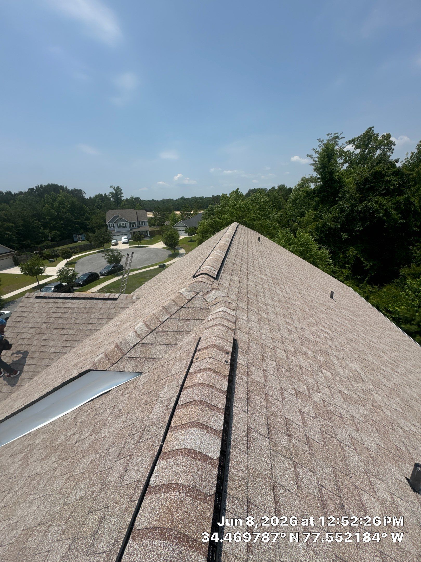 Complete Residential Roof Replacement Featuring CertainTeed Shingles in Hampstead by North Carolina Roofs