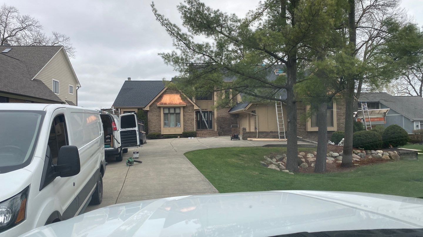 Roof Replacement  Certainteed Landmark Moire Black  by Bloomfield Construction & Restoration