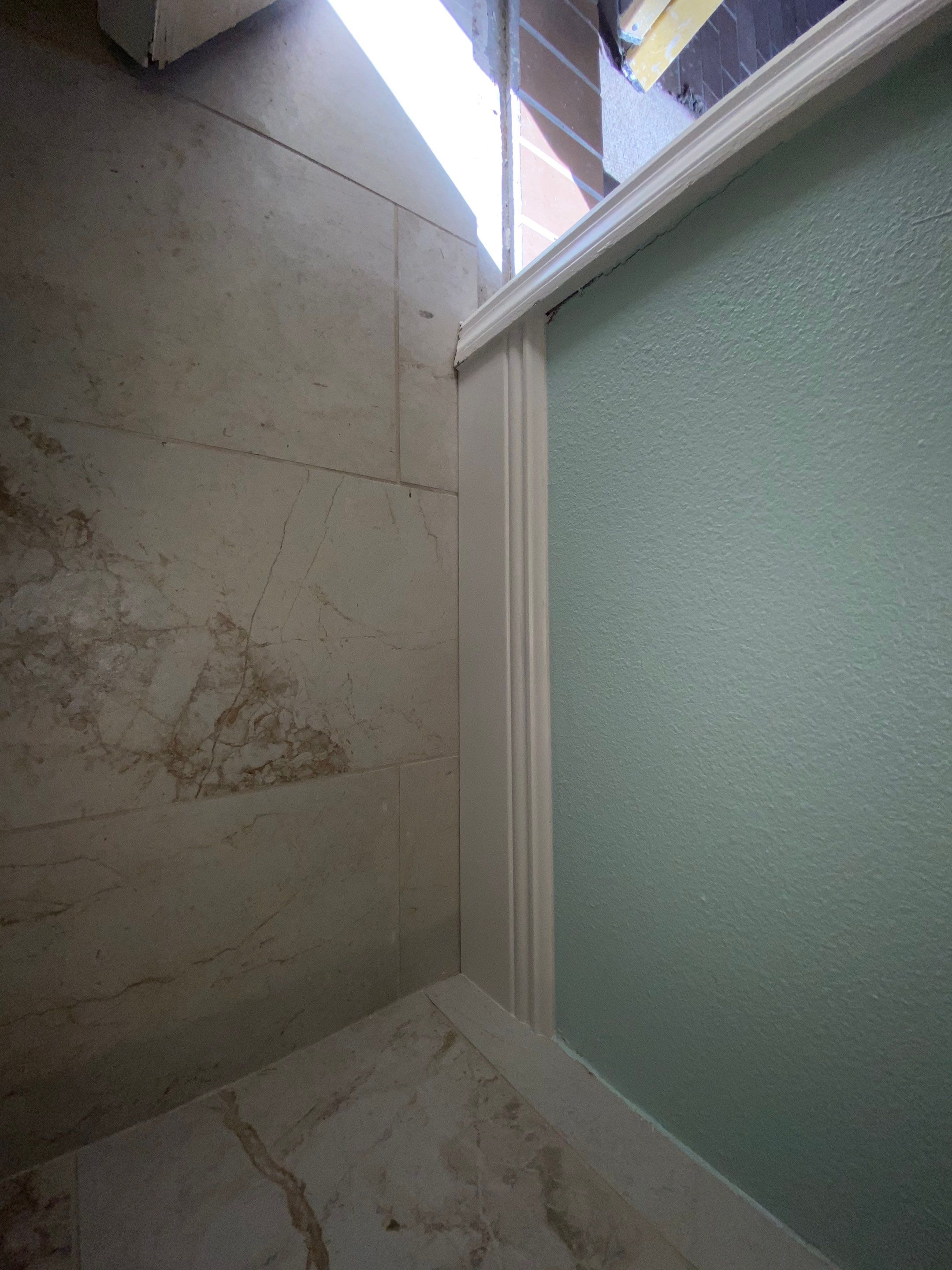 Baseboard Installation using Primed Pine Baseboard Moulding by HandyMangum