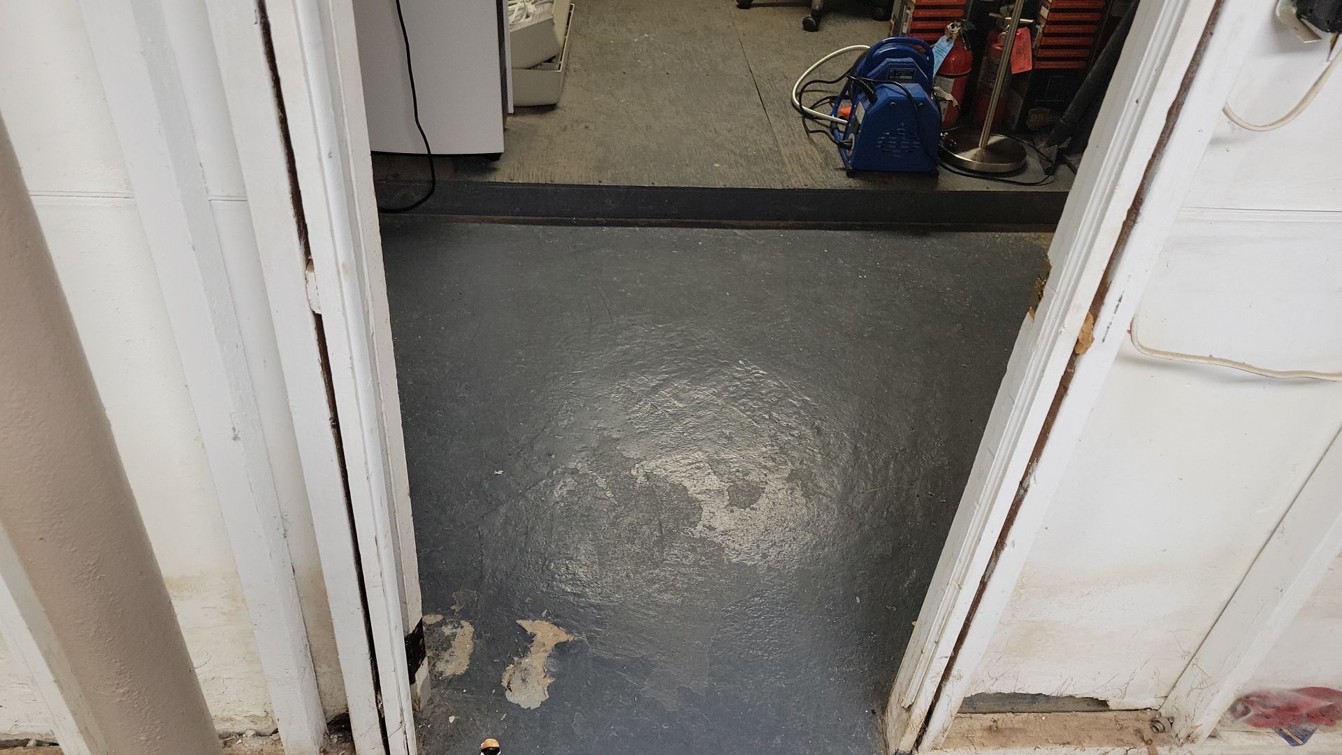 Laundry Room Floor Coating using Penntek- Silver Creek by Spectrum Painting, LLC