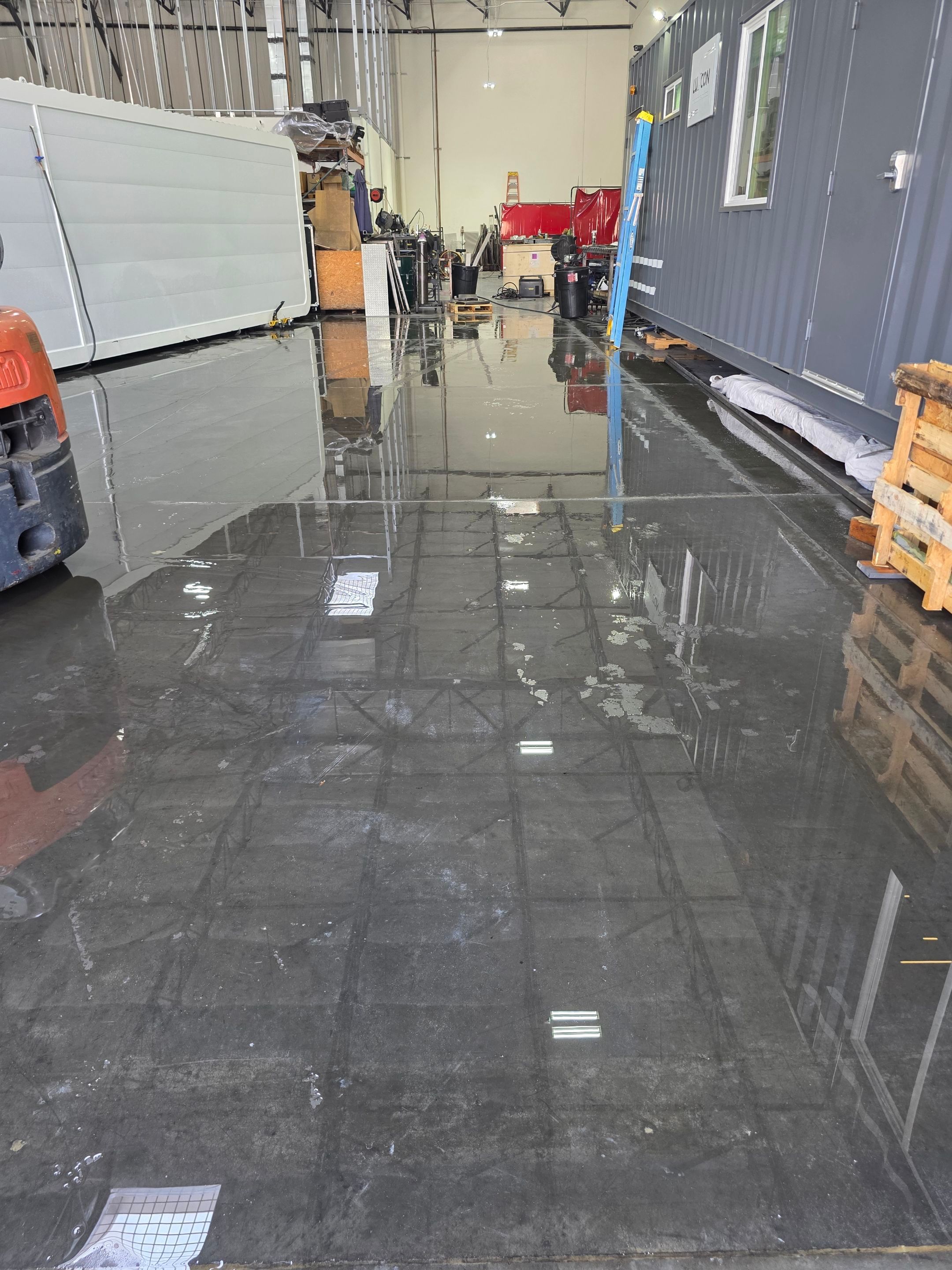Hogue Mobile Welding Warehouse Floor Cleaning & Paint Removal | Phoenix, AZ 85027 by Patriot Power Washing & Sanitation