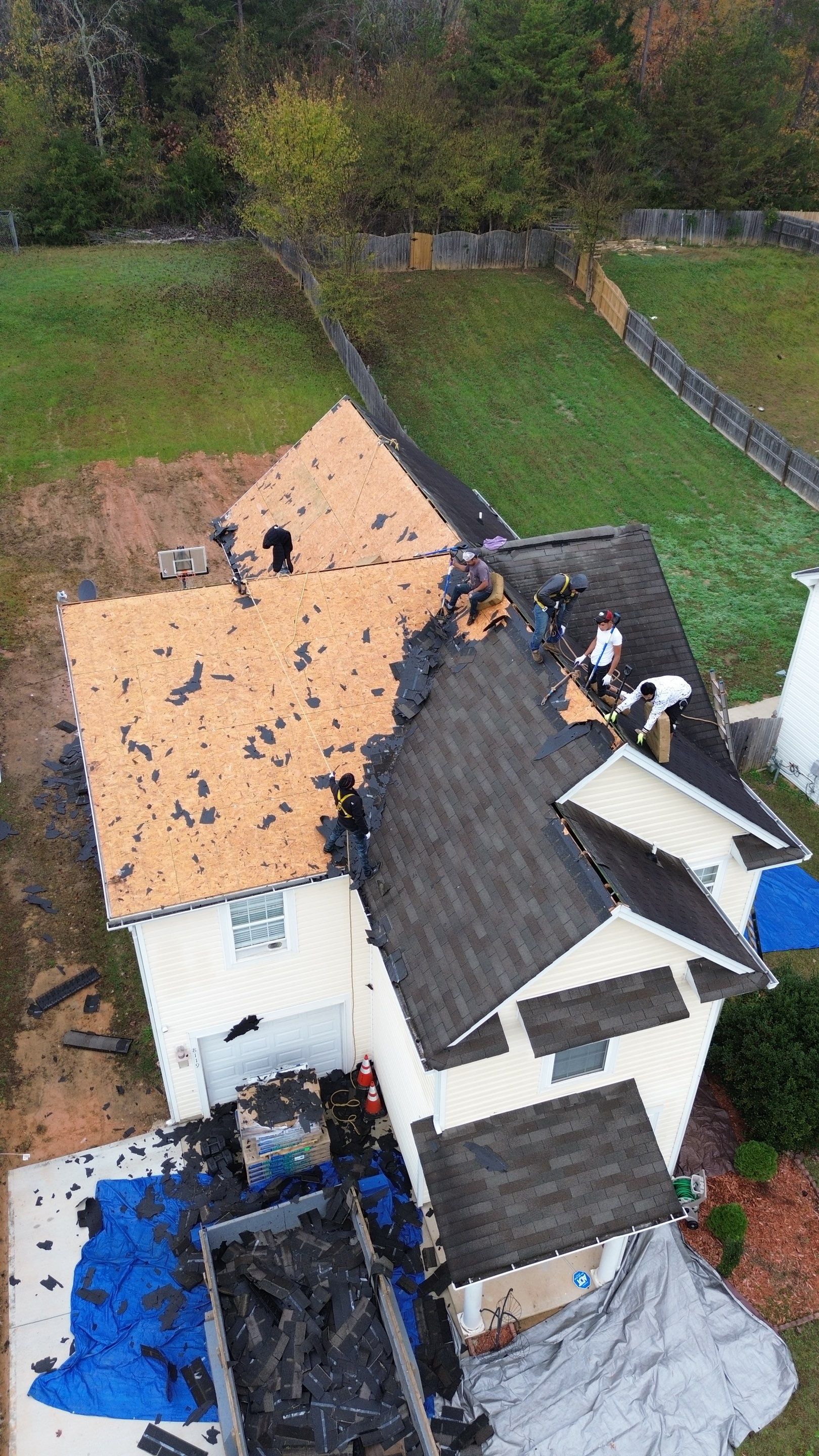 Roof replacement by wind damage by Just Brilliant Restoration JBR