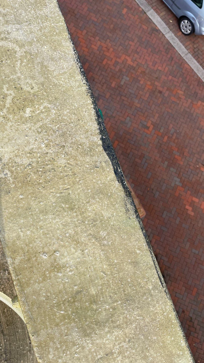 EPDM (rubber) Roof Cleaning using Honda 15lpm Low Pressure Washing Machine by Ges Exterior Cleaning ltd