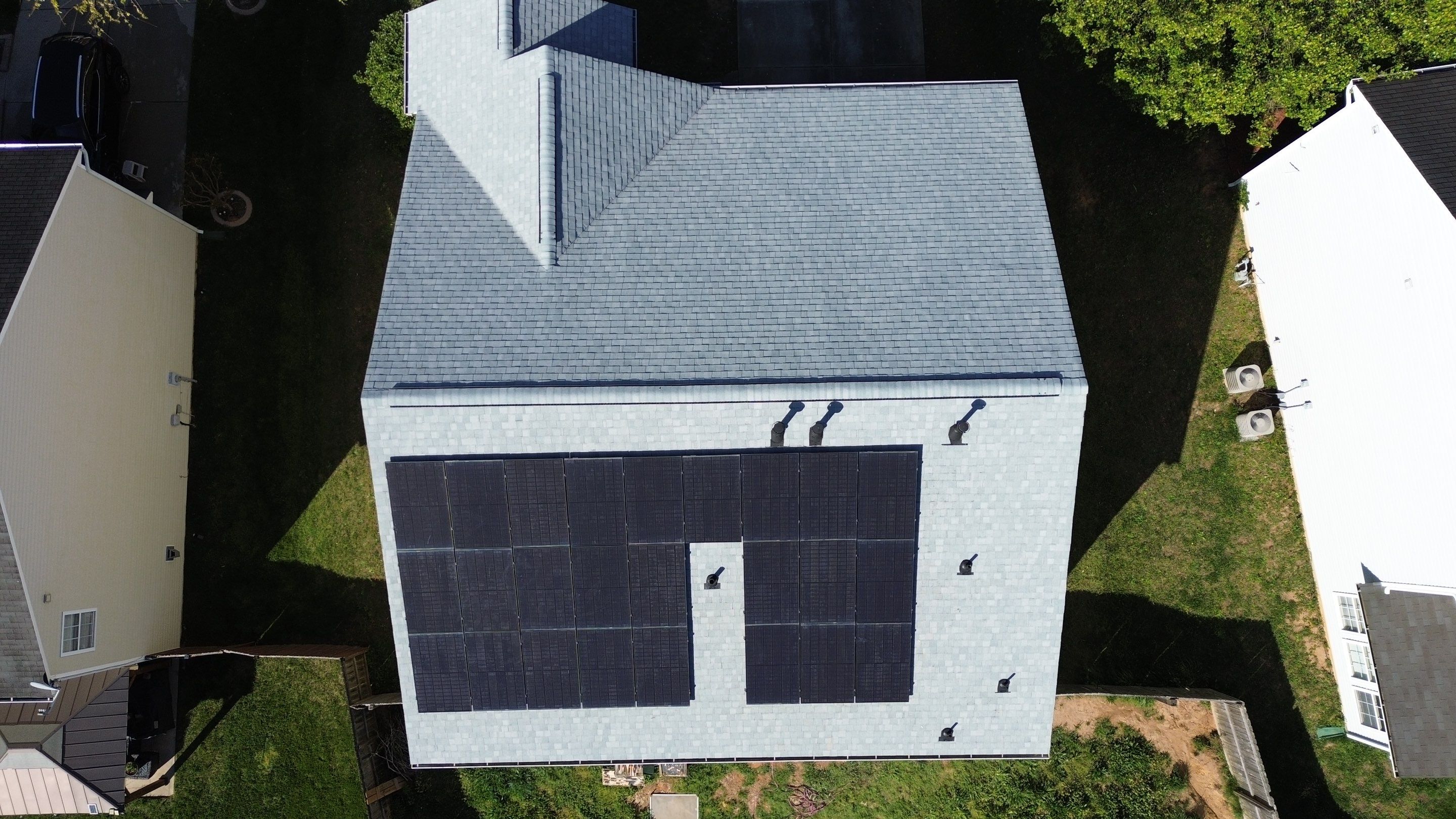 Roof replacement, solar panels instalation and garage repair by Just Brilliant Restoration JBR