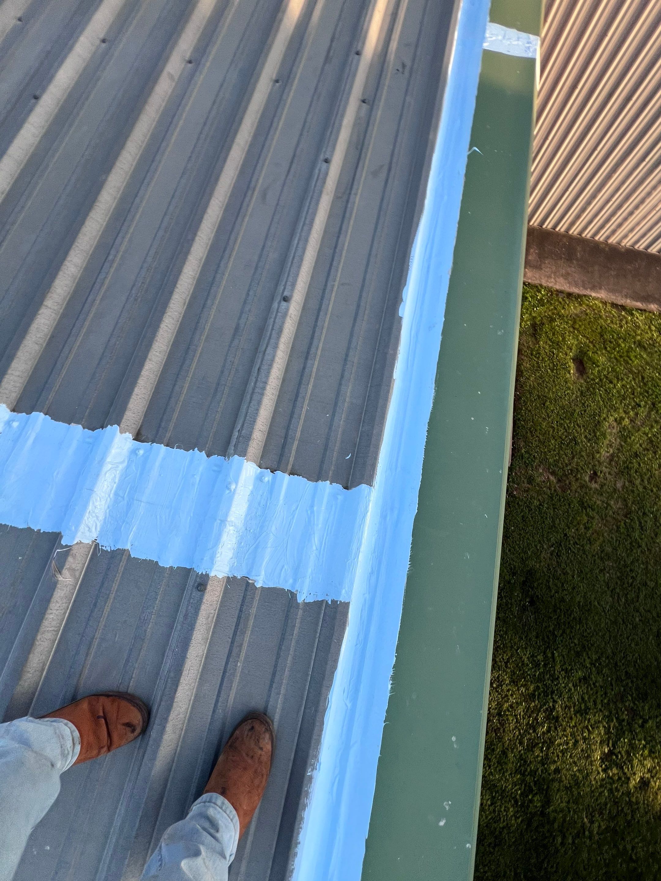 Hail Damage using Metal by Roof Repair Services LLC