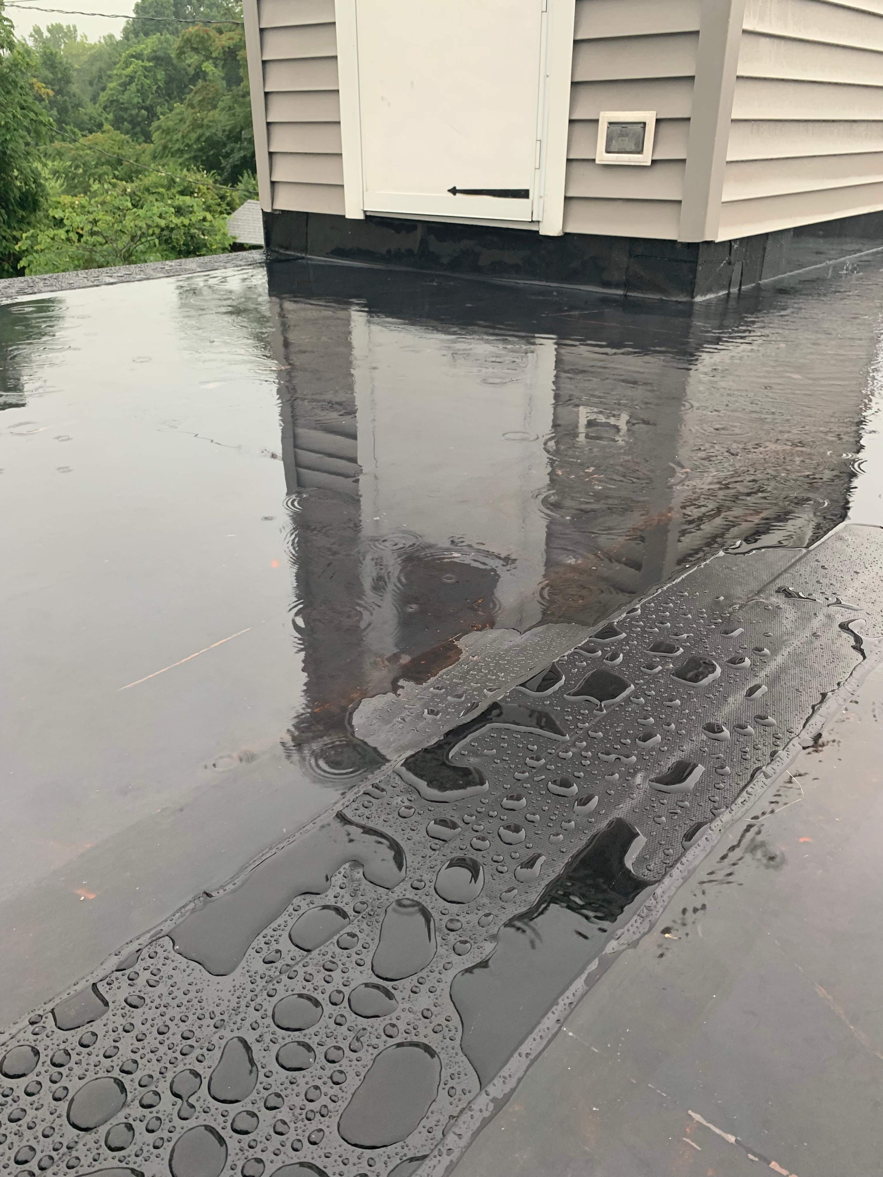 Deck Installation using trex over epdm roof by A Plus Exterior